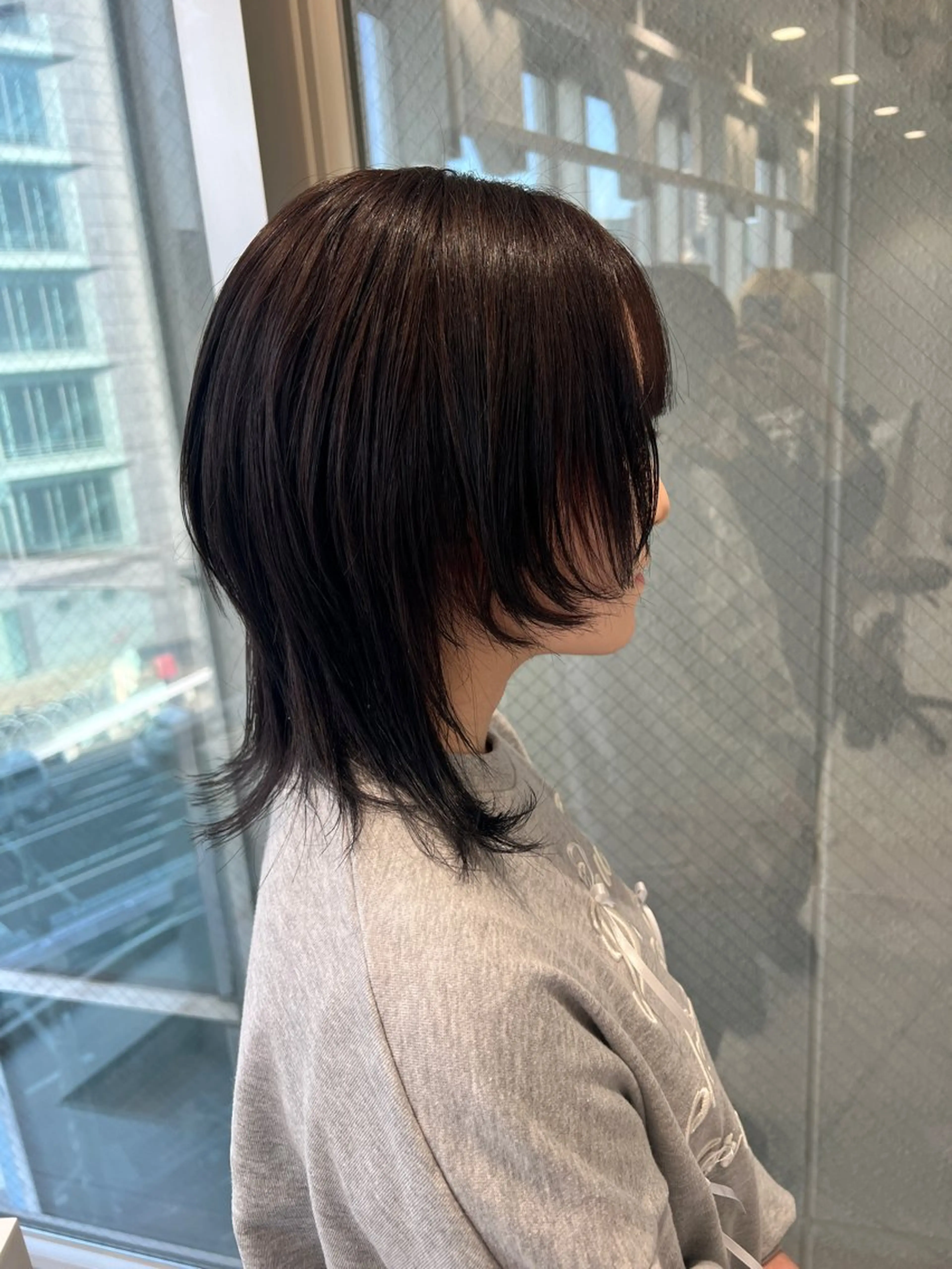 ミディアム レイヤーカット ウルフカット ウルフカット/ ハイトーン/作山葵のヘアスタイル