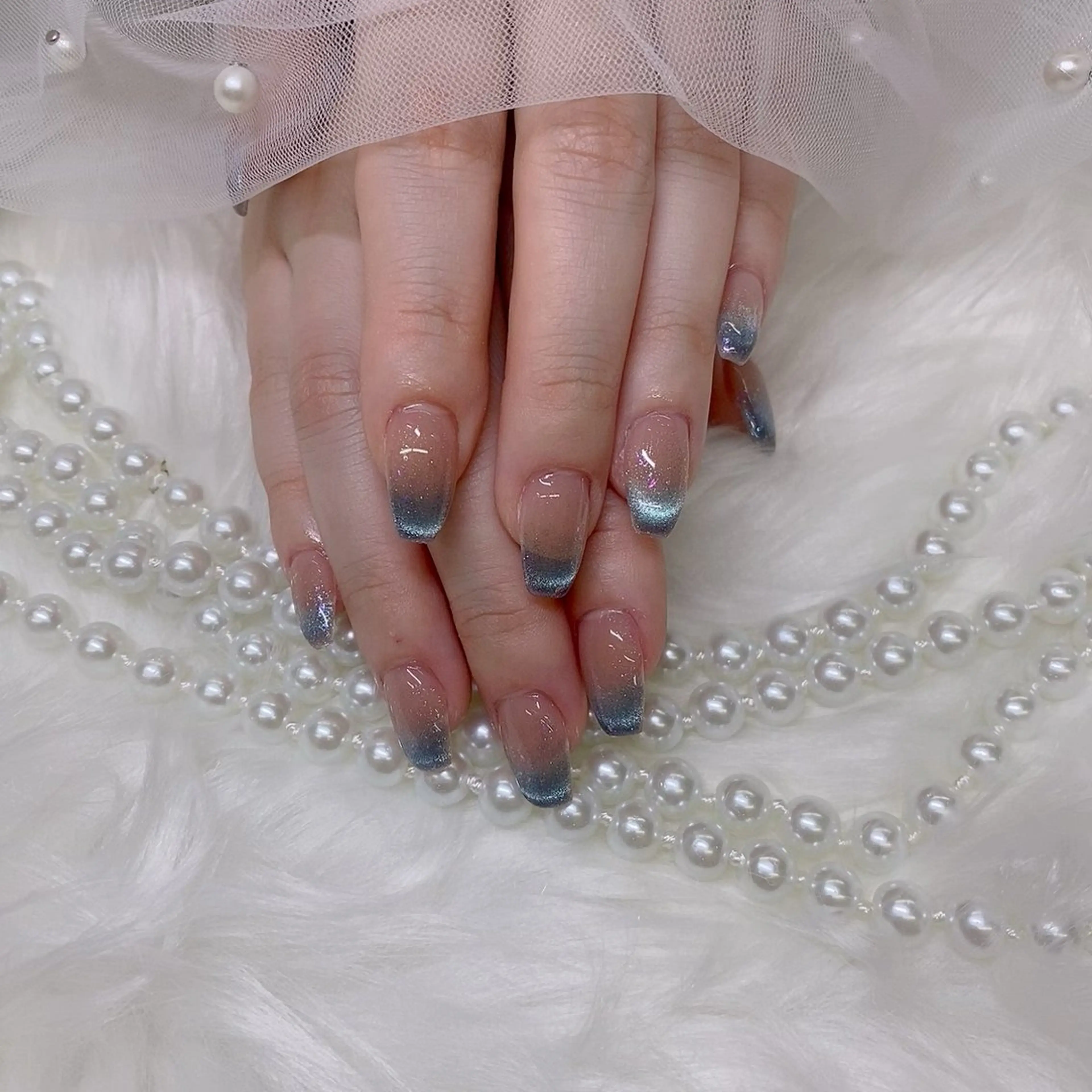 ネイル ETERNA Nail 銀座店【パラジェル/フィルイン/チップ長さだし/マグネット/ニュアンス】所属・ア カリのネイルデザイン