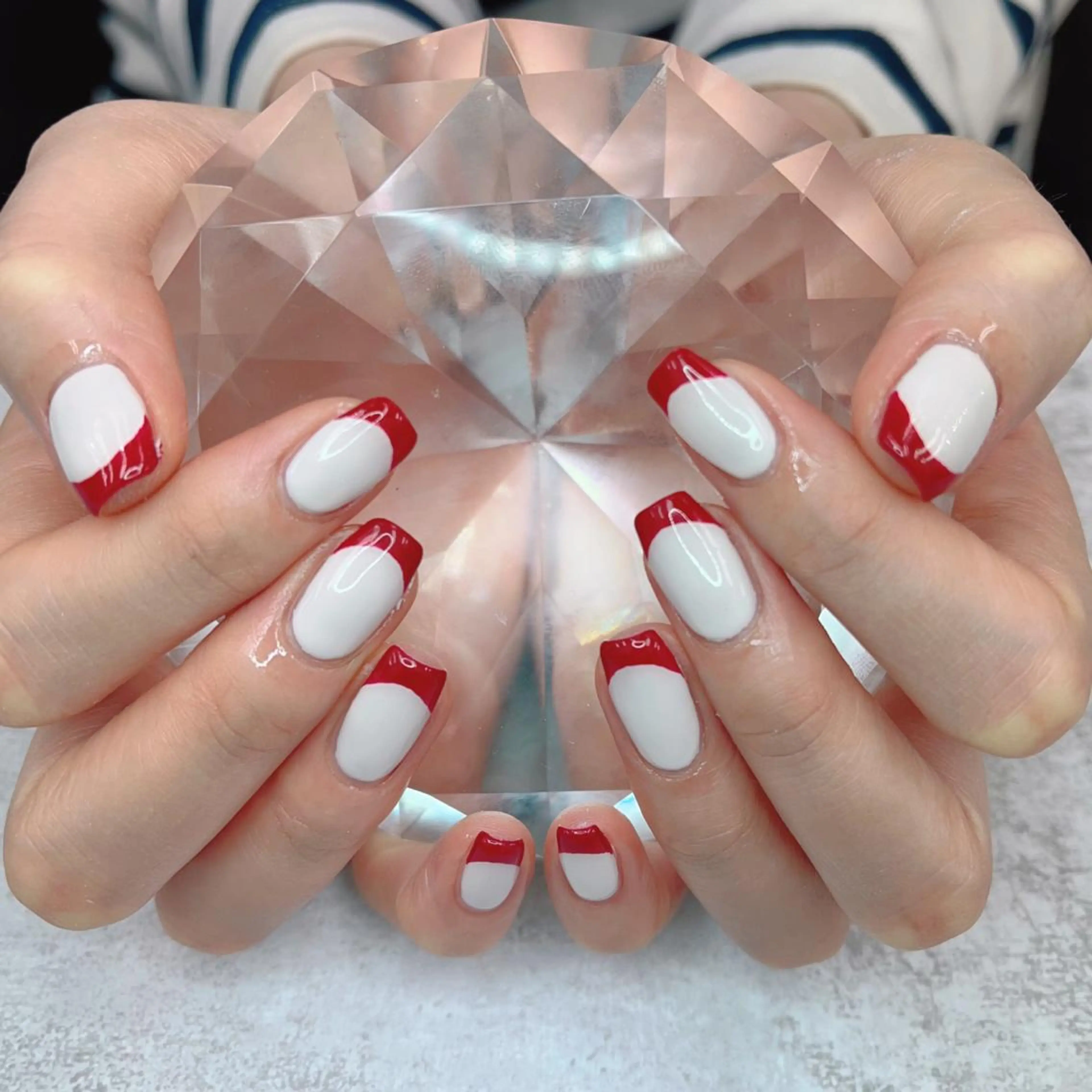 ネイル クリアネイル フレンチネイル ジェルネイル ブルーデイジー栄本店所属・BlueDaisy 栄本店のネイルデザイン