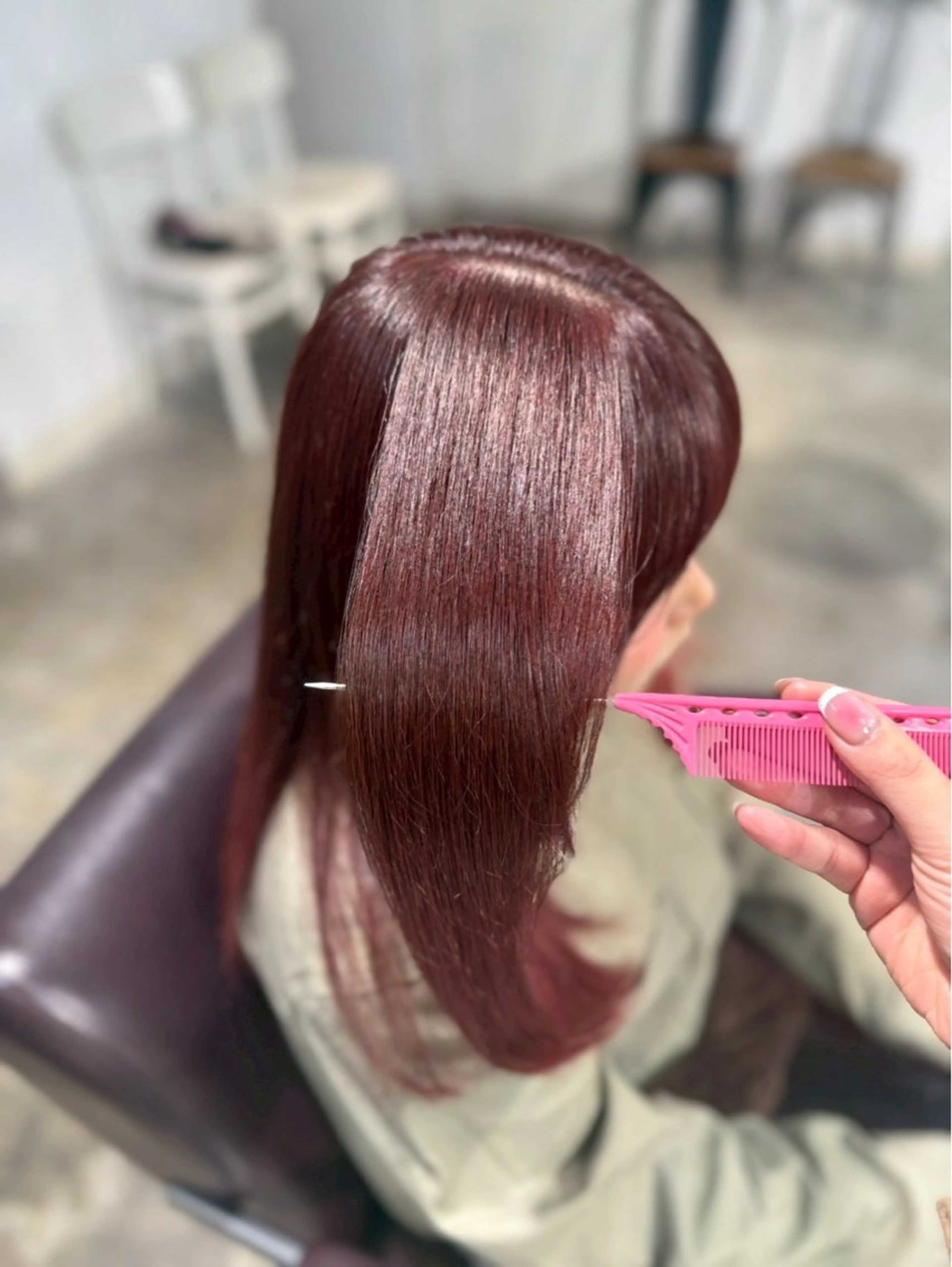 ロング カラー 暖色カラー/艶カラー mitsuki🌴のヘアスタイル