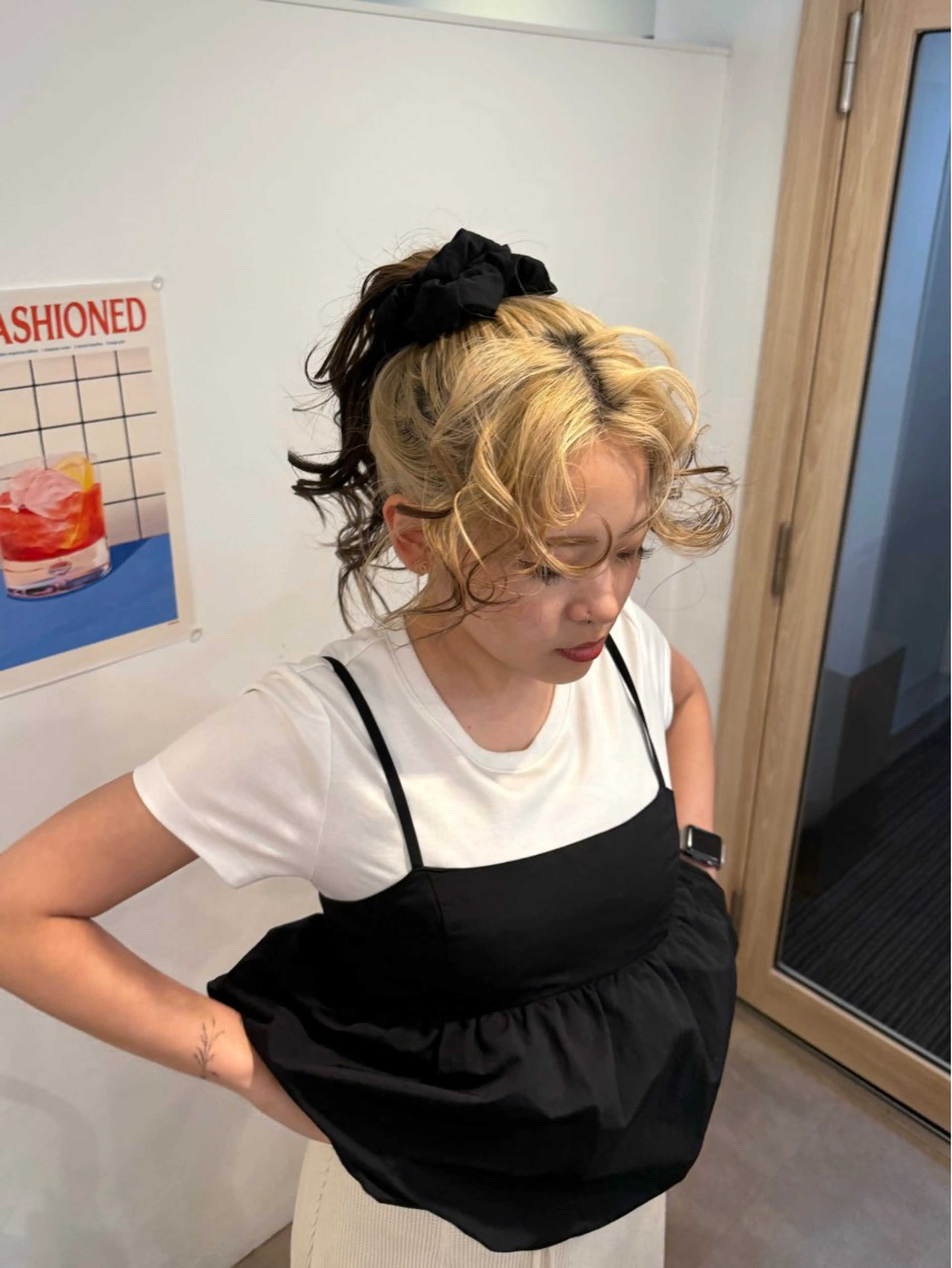 ヘアアレンジ H 梅田所属・藤本 泰 /レイヤー カットモデル様募集中のヘアスタイル