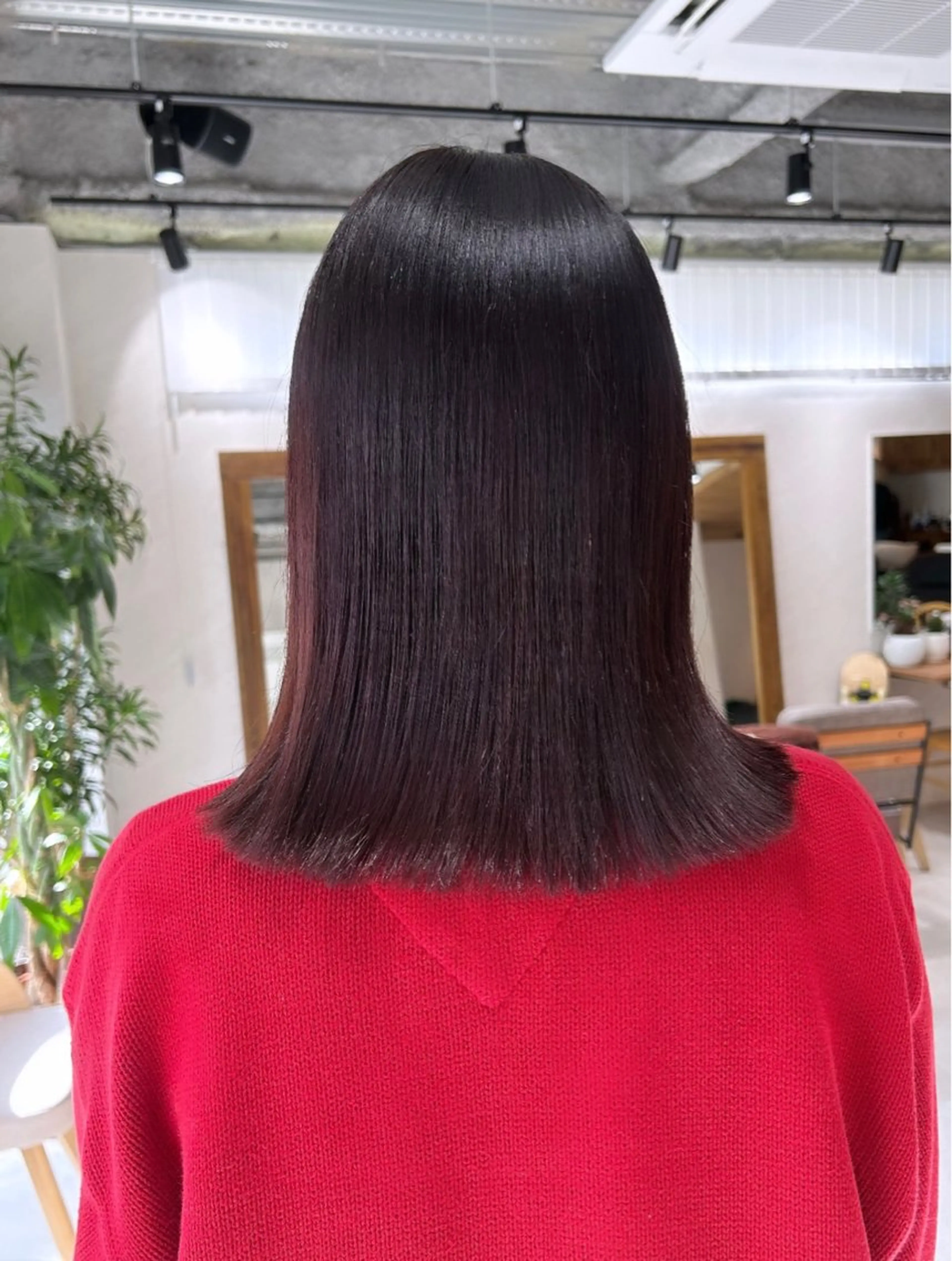 ミディアム カット ヘアカラー トリートメント ヘアセット 🌷横浜/レイヤー /艶カラー🌷のヘアスタイル