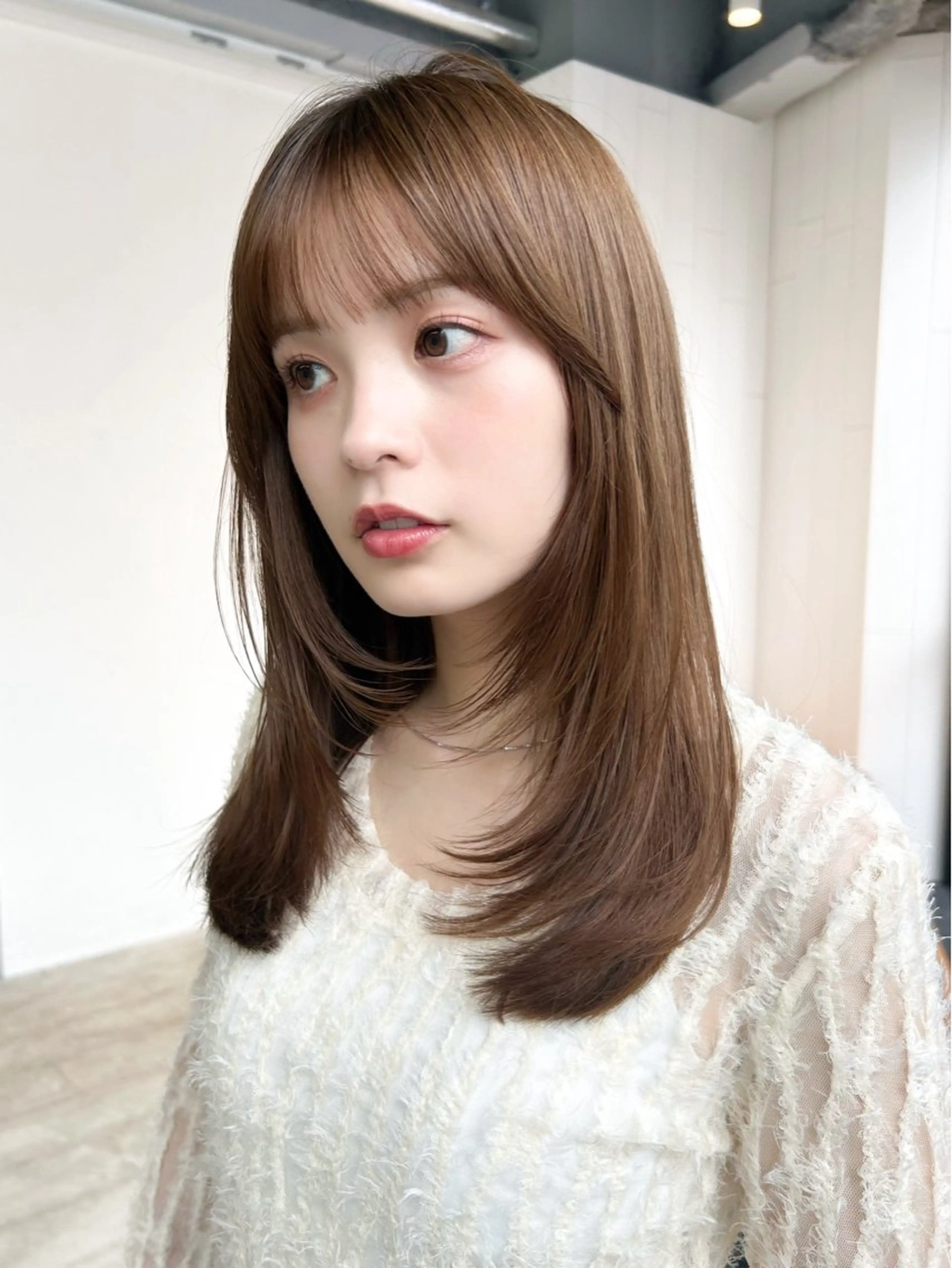 セミロング 🧸レイヤー/ 池袋/あいり　🤎のヘアスタイル