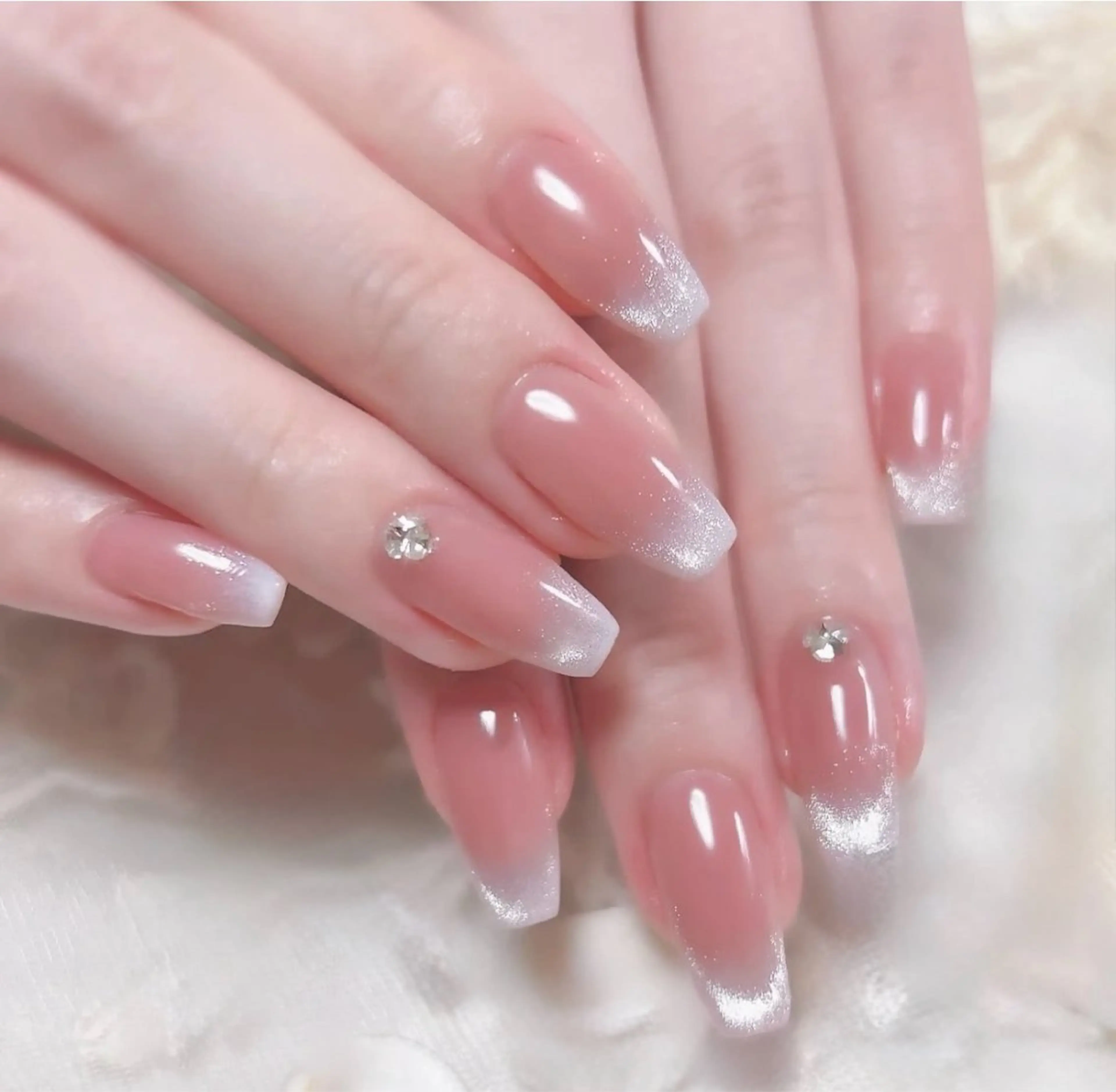 韓国で大人気‼️【冬限定】 ❄️韓国ムルグァン(うる艶)冬ちゅるんネイル💅オフ無料✨の写真