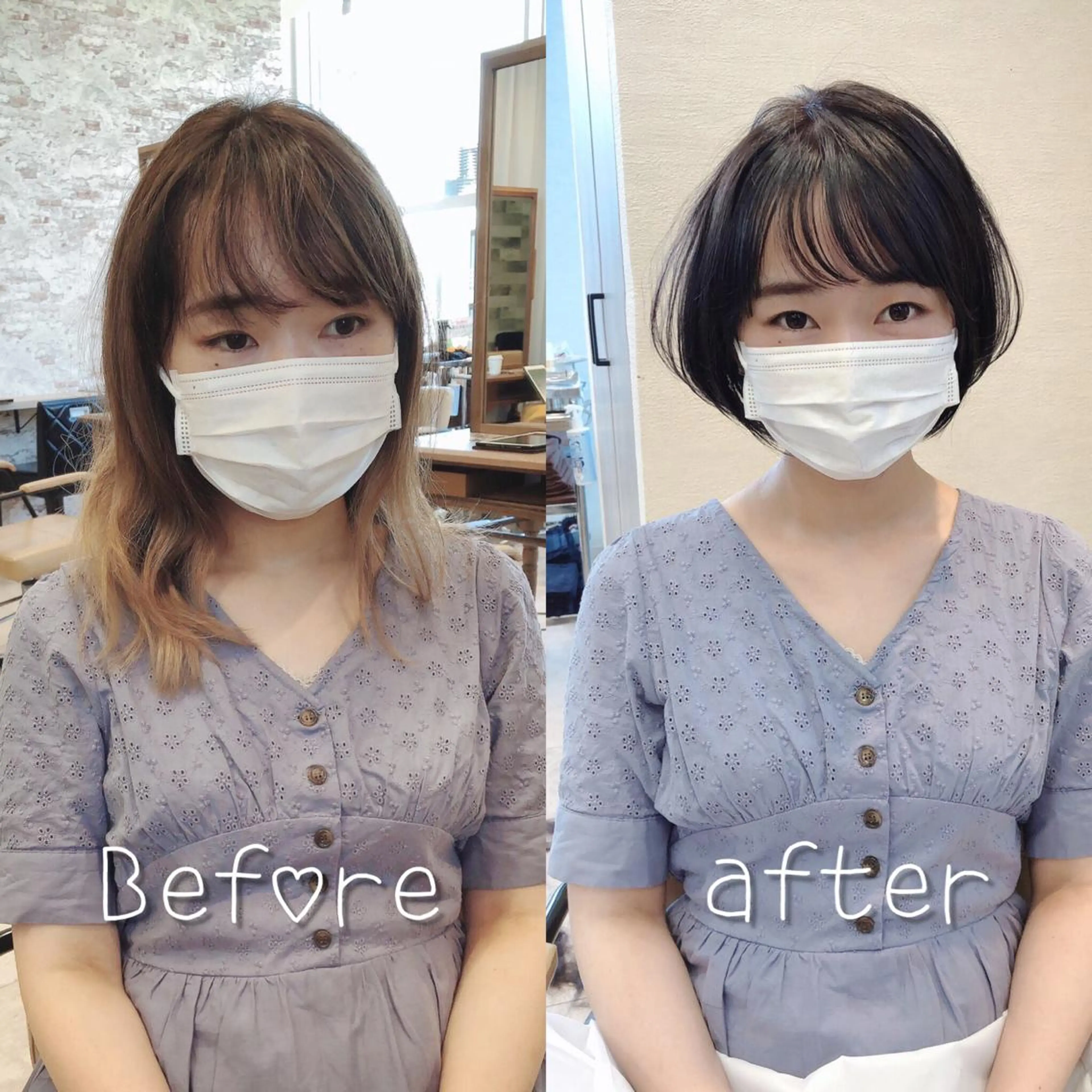 ショート カラー カット ヘアカラー トリートメント ショートの神✨AFL OAT 井上康平のヘアスタイル