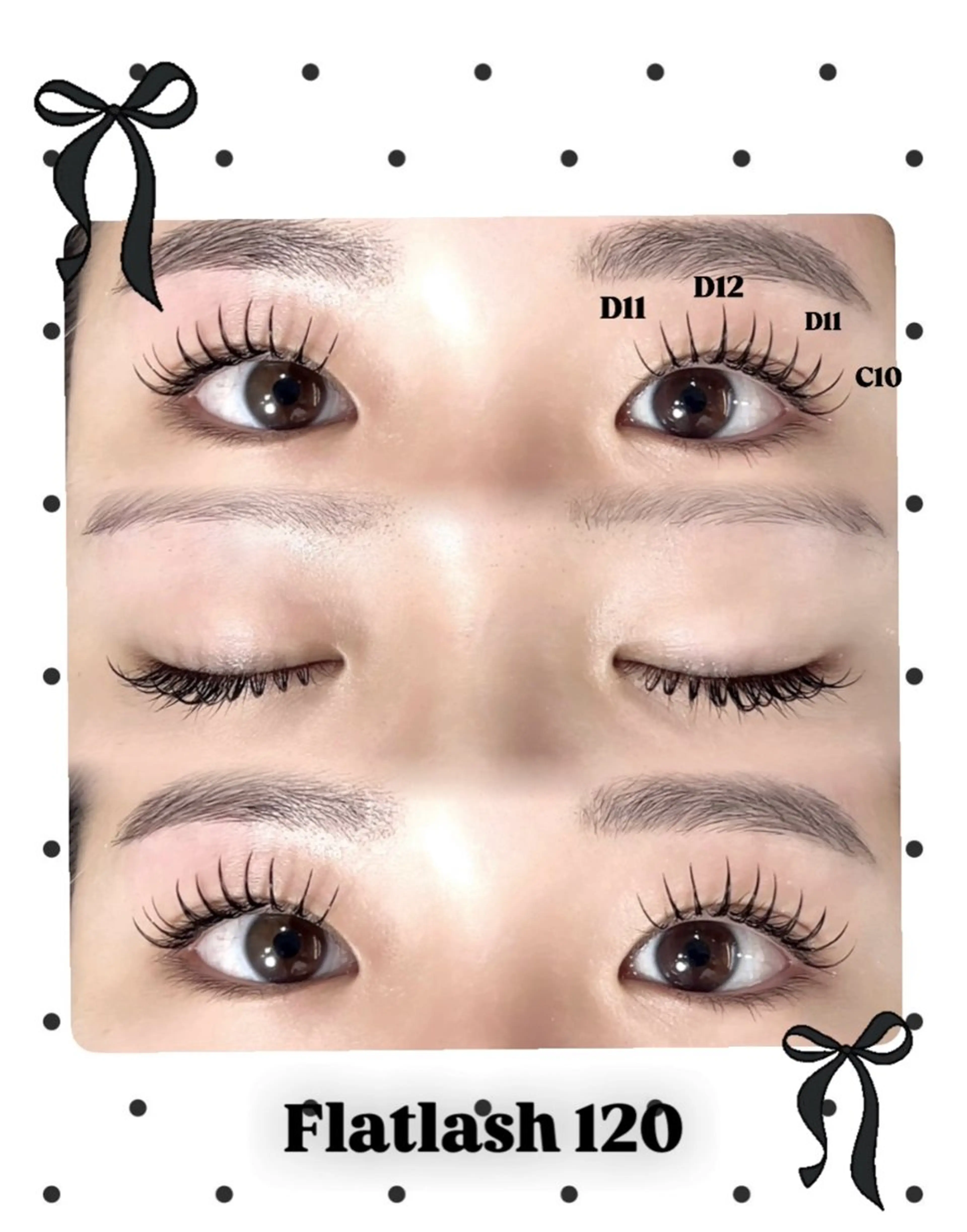 マツエク・マツパ キュート フラットラッシュ マツエク CERRONE eyelash岩村のマツエク・マツパデザイン