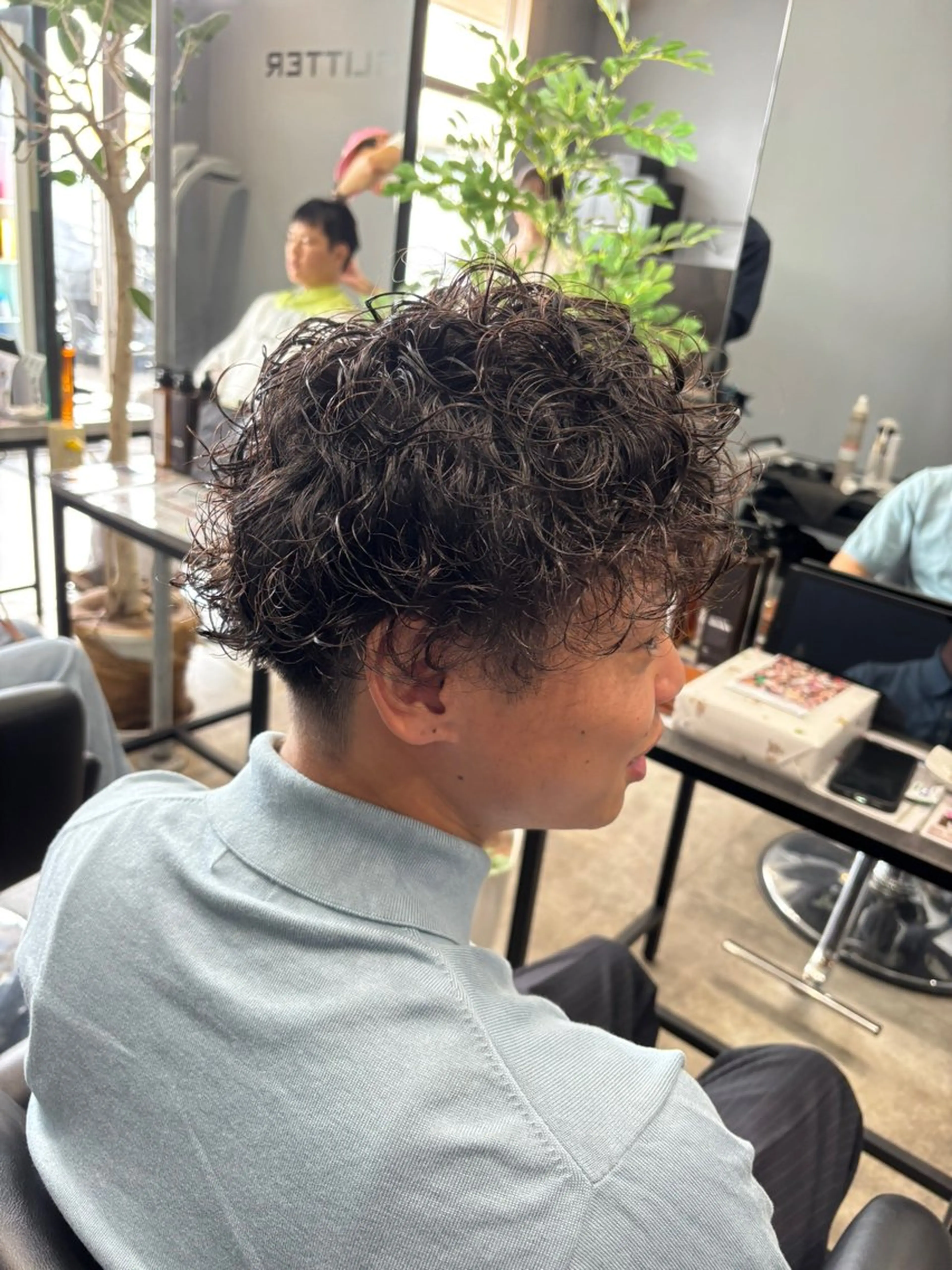 ショート パーマ メンズ メンズパーマ プードルパーマ プードルパーマ カット パーマ ✂︎GLITTER ✂︎東ヶ崎 湧✂︎のヘアスタイル