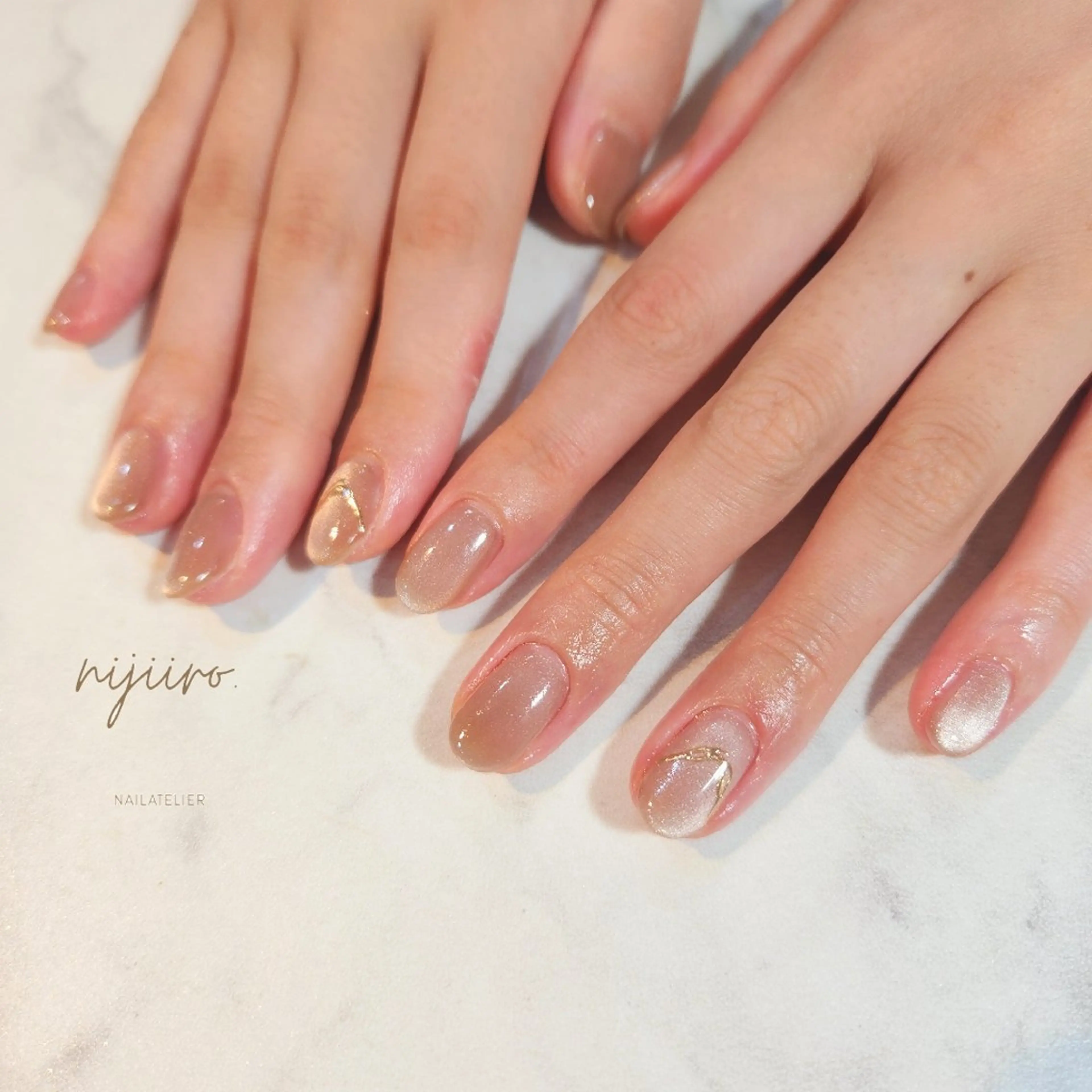 ネイル ハンドネイル nailatelier nijiiro.所属・nijiiro🌈 サトウのネイルデザイン