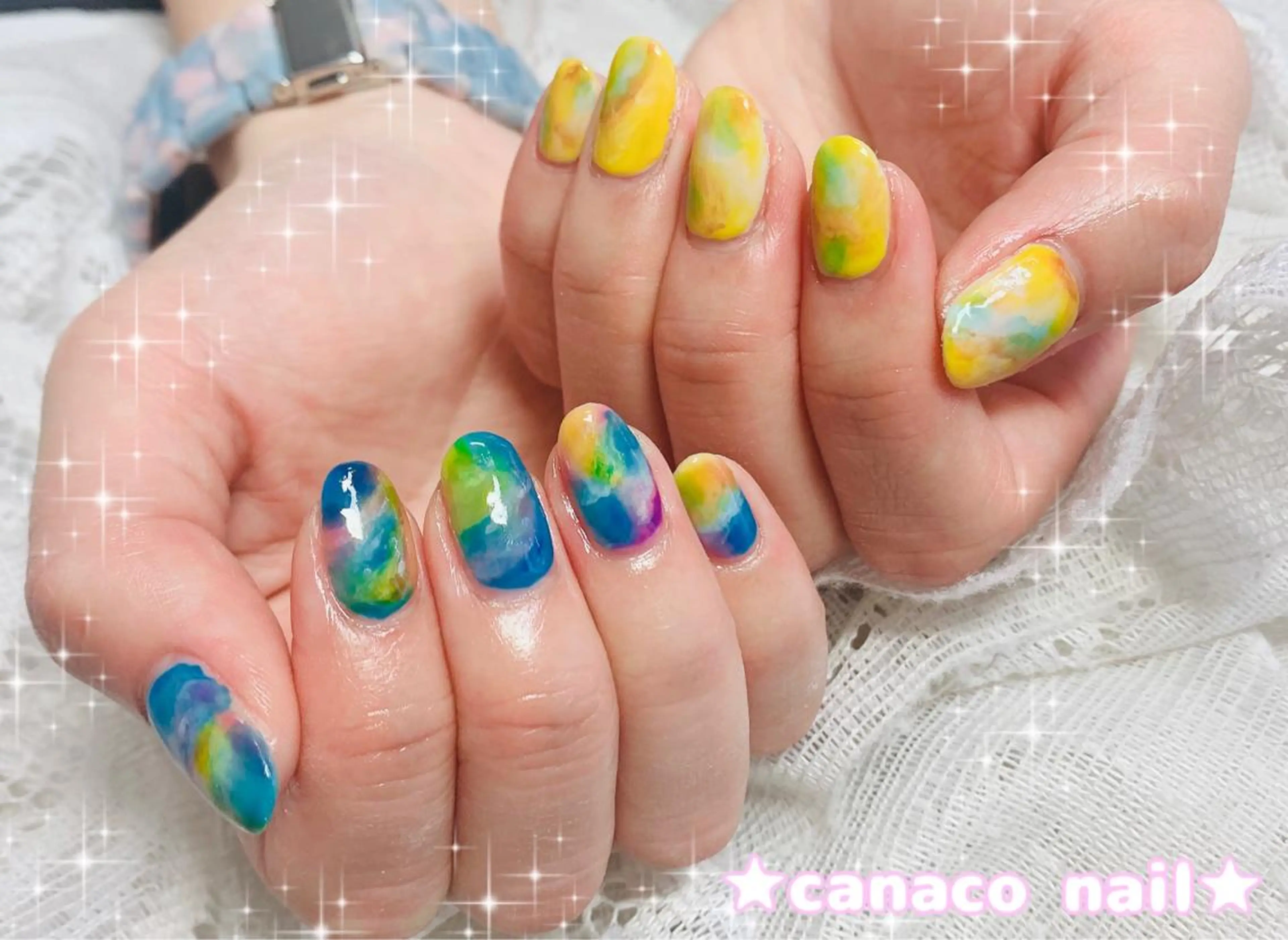ネイル アートネイル ジェルネイル パラジェル ストーンネイル Felice所属・ベテランネイル cnc  nailのネイルデザイン