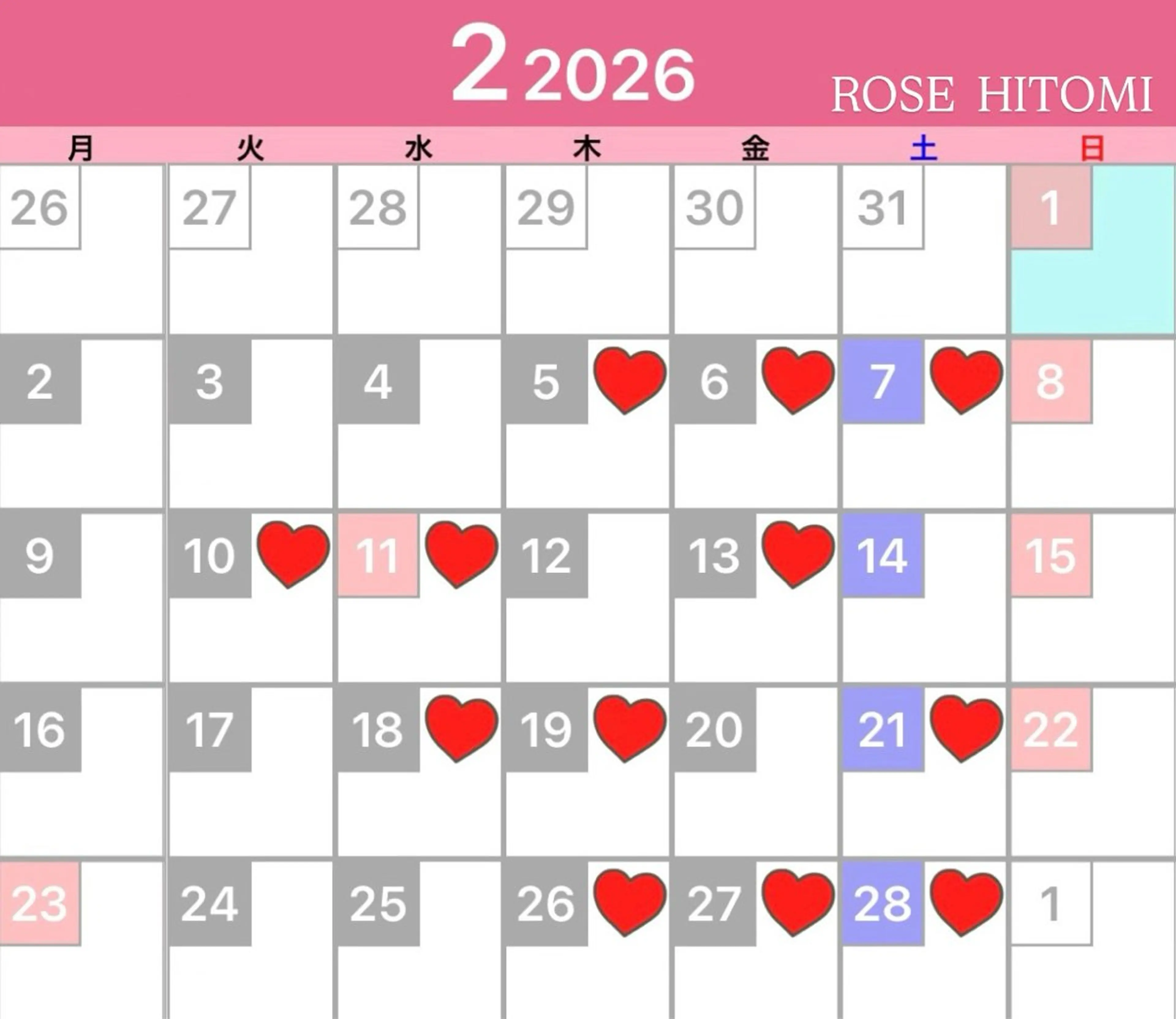 ROSE所属・ROSE🌹 HITOMIのマツエク・マツパデザイン