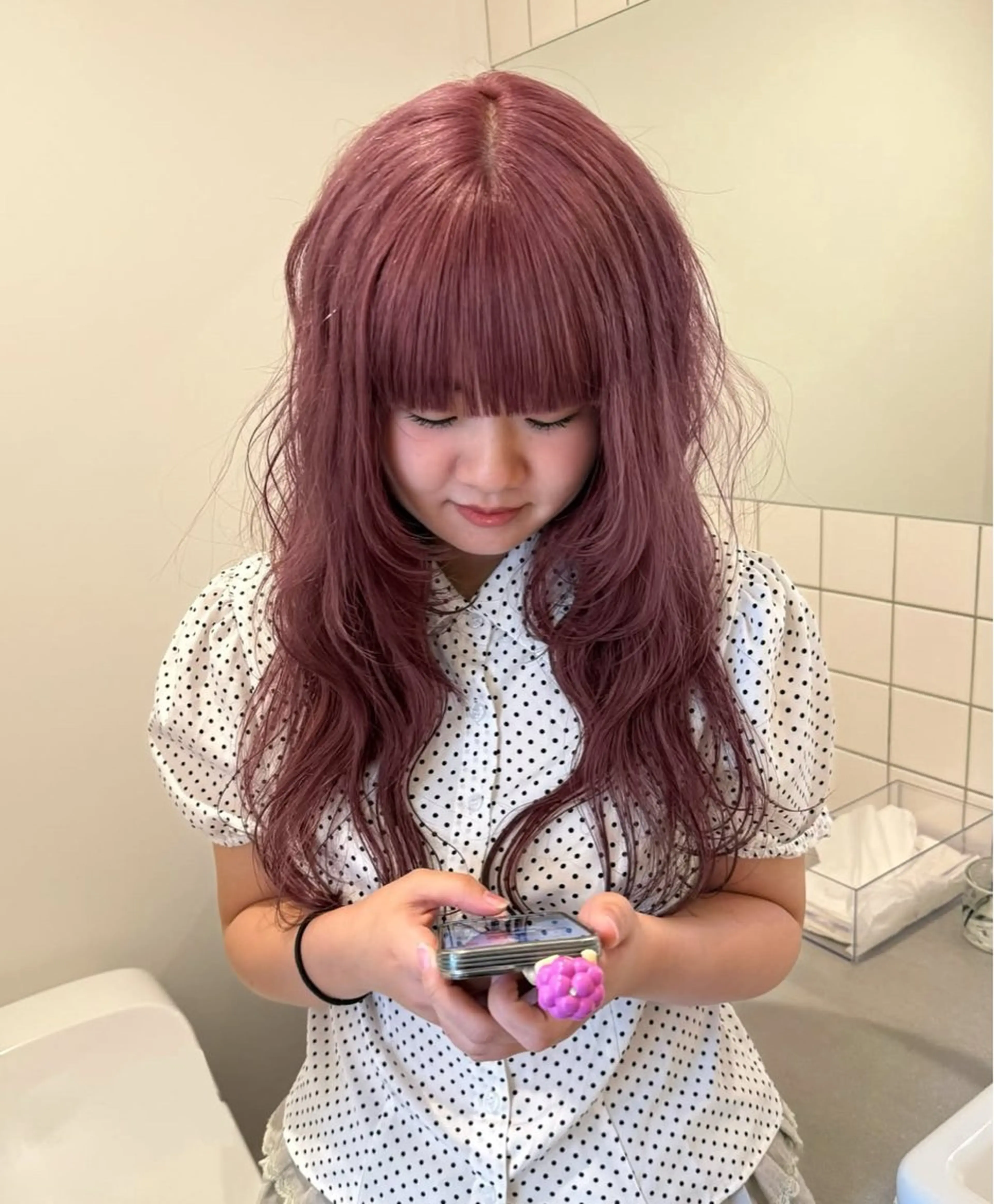 ロング ヘアカラー 舟橋耀/ブリーチカラ ー/レイヤーカットのヘアスタイル