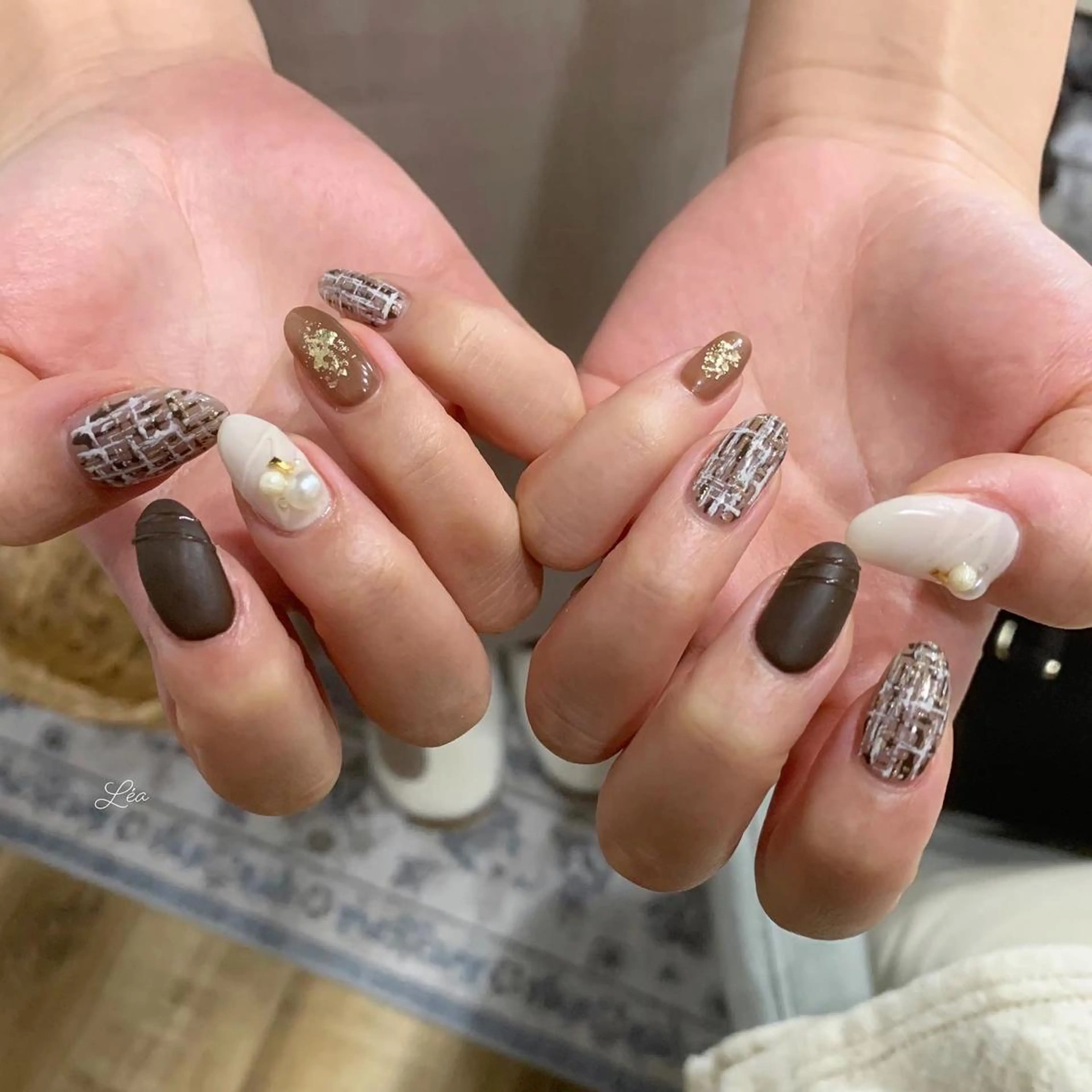 ネイル ジェルネイル 持ち込み パラジェル ソフトジェル Léa nailのネイルデザイン