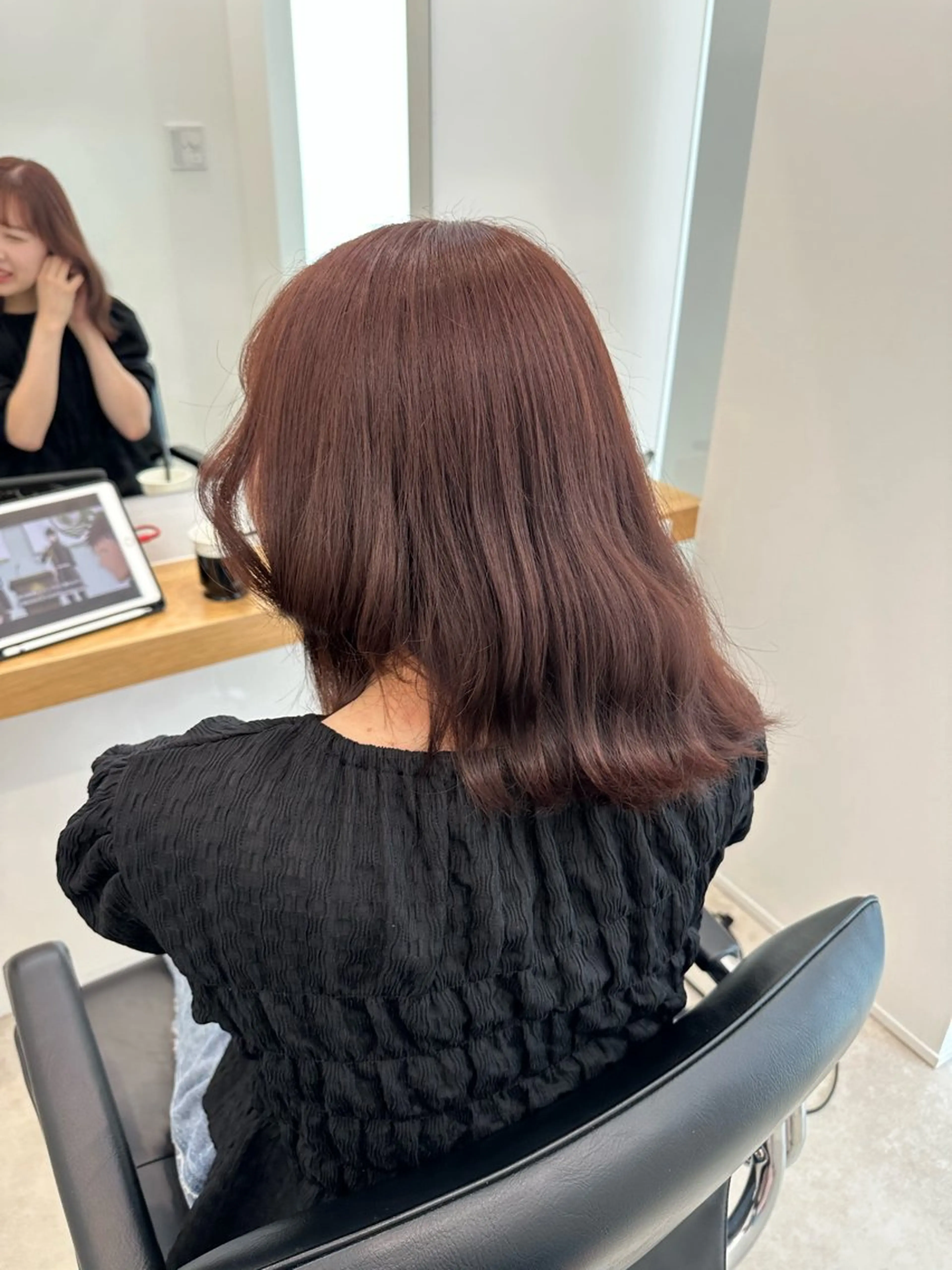 ミディアム カラー カット ヘアカラー トリートメント ヘアセット/艶カラー 💐nao.のヘアスタイル