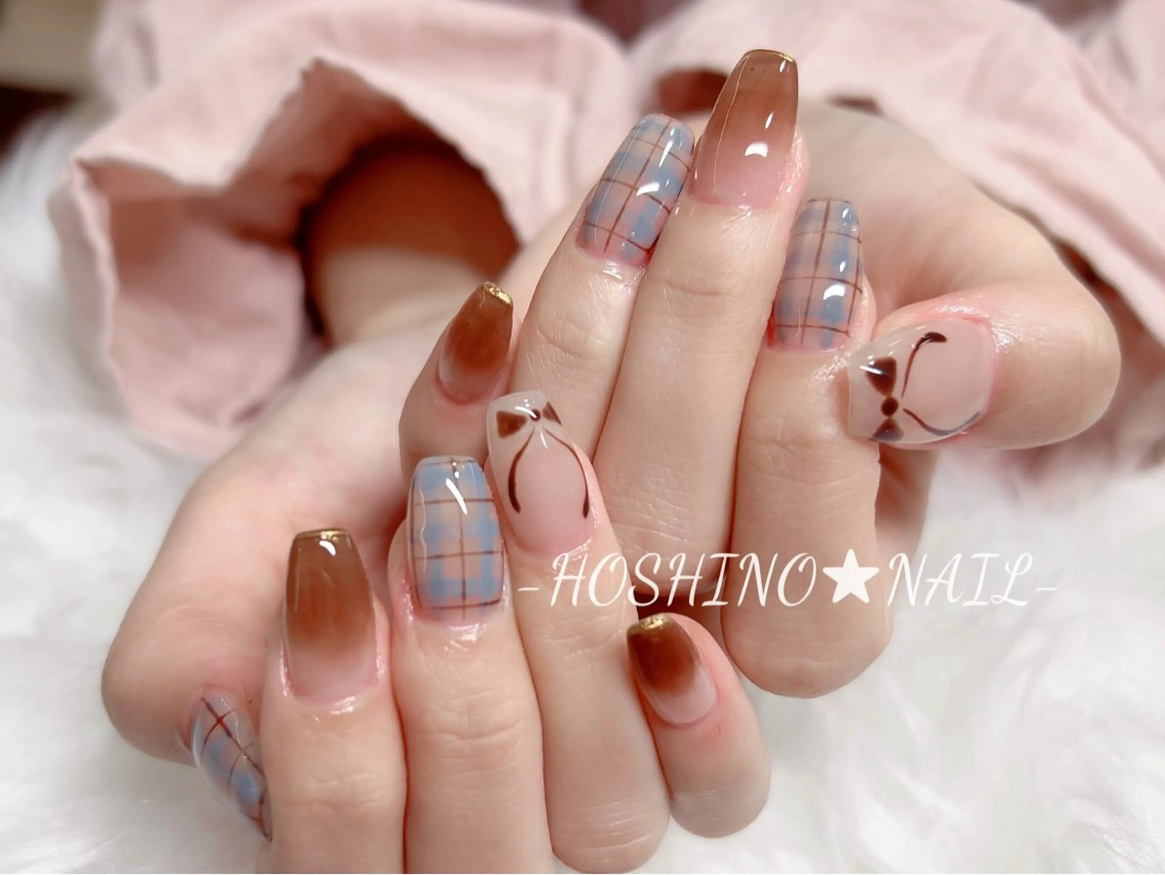 ネイル オーロラネイル チークネイル ドット フットネイル フレンチネイル ハンドネイル ★HOSHINO NAIL★新宿店のネイルデザイン