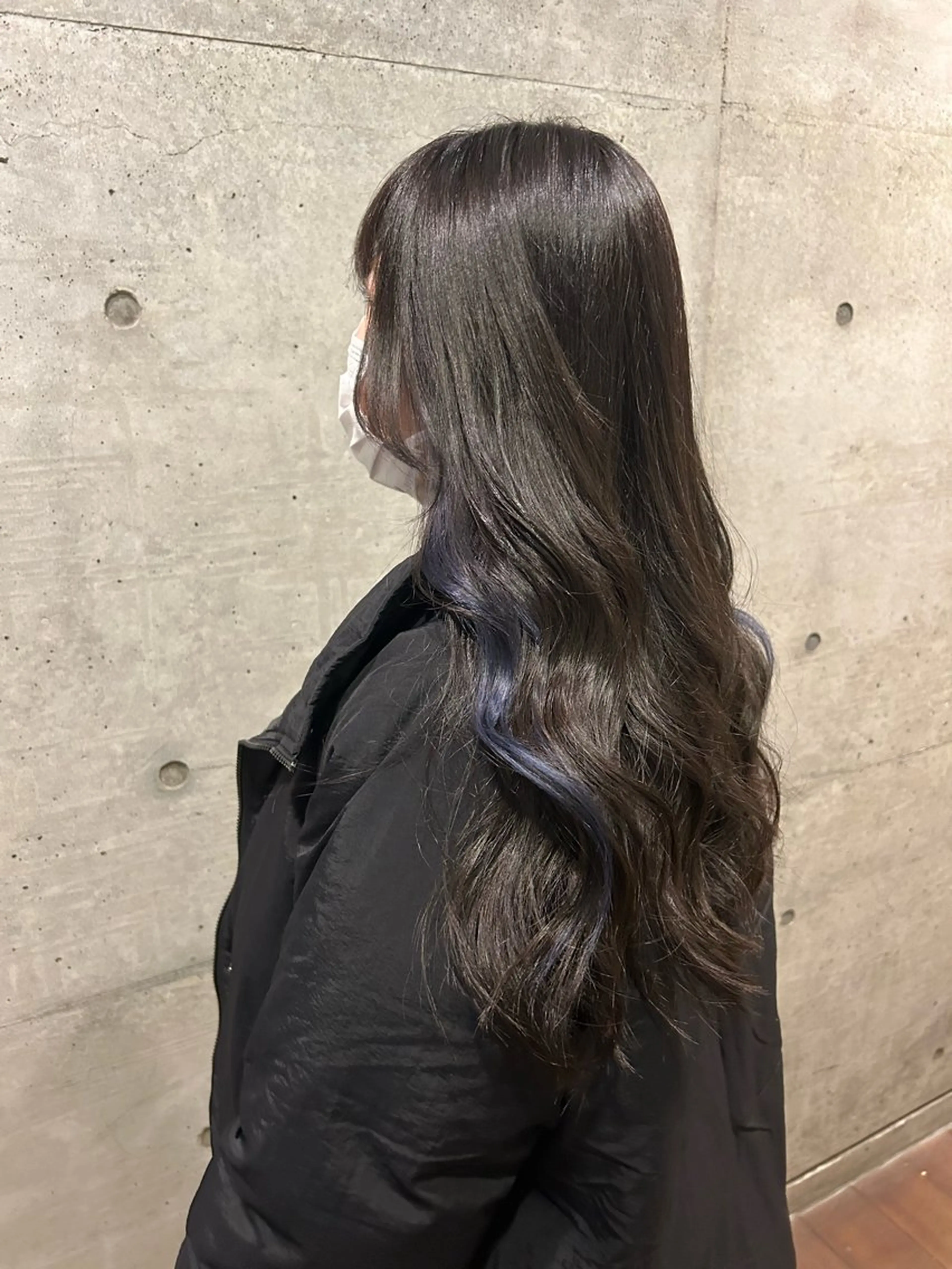 ロング カラー ブリーチ 後藤紗英/髪質改善 /オリーブベージュのヘアスタイル