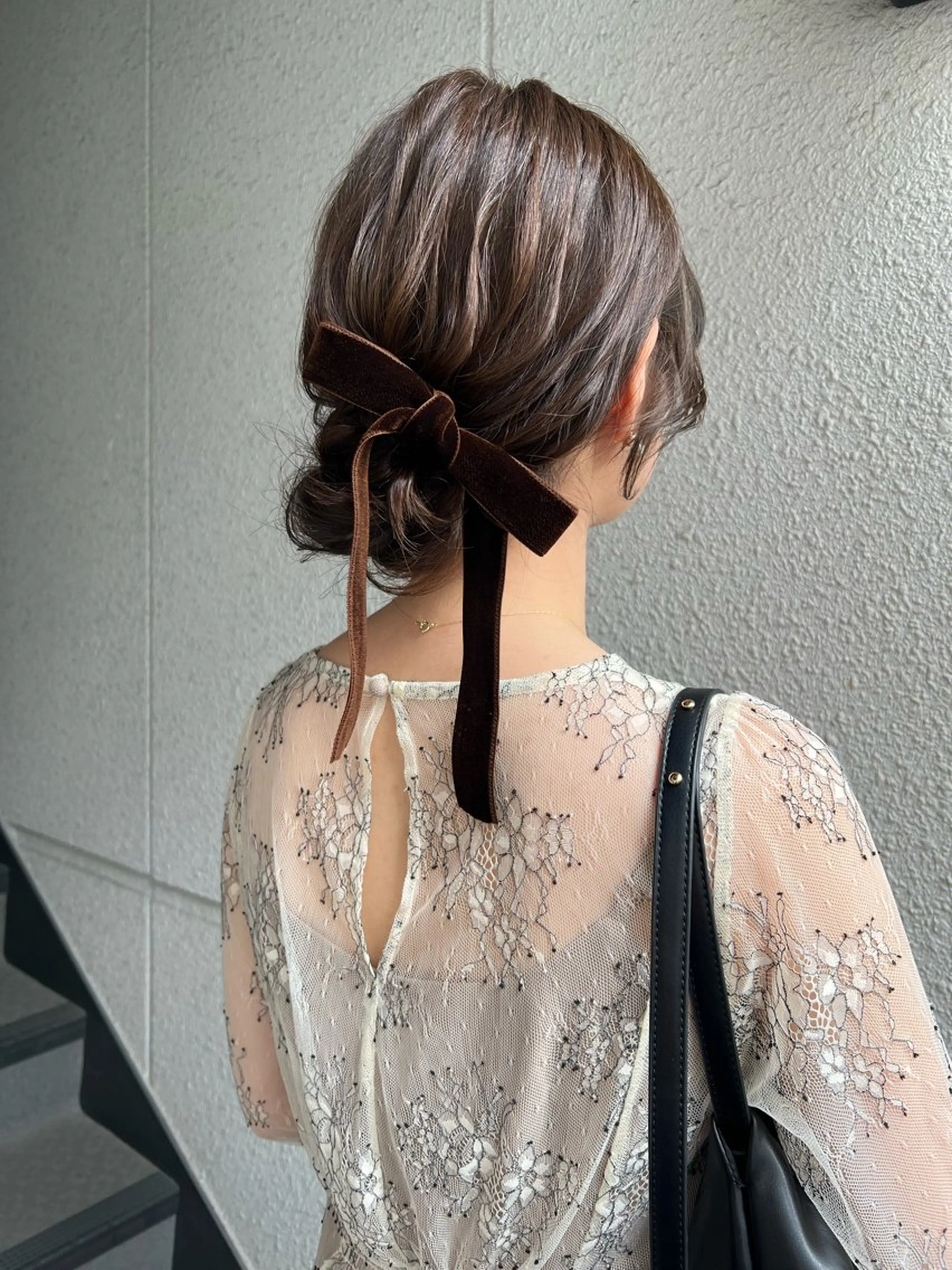 セミロング ヘアアレンジ カラーパティシエ facce🌼ikoのヘアスタイル