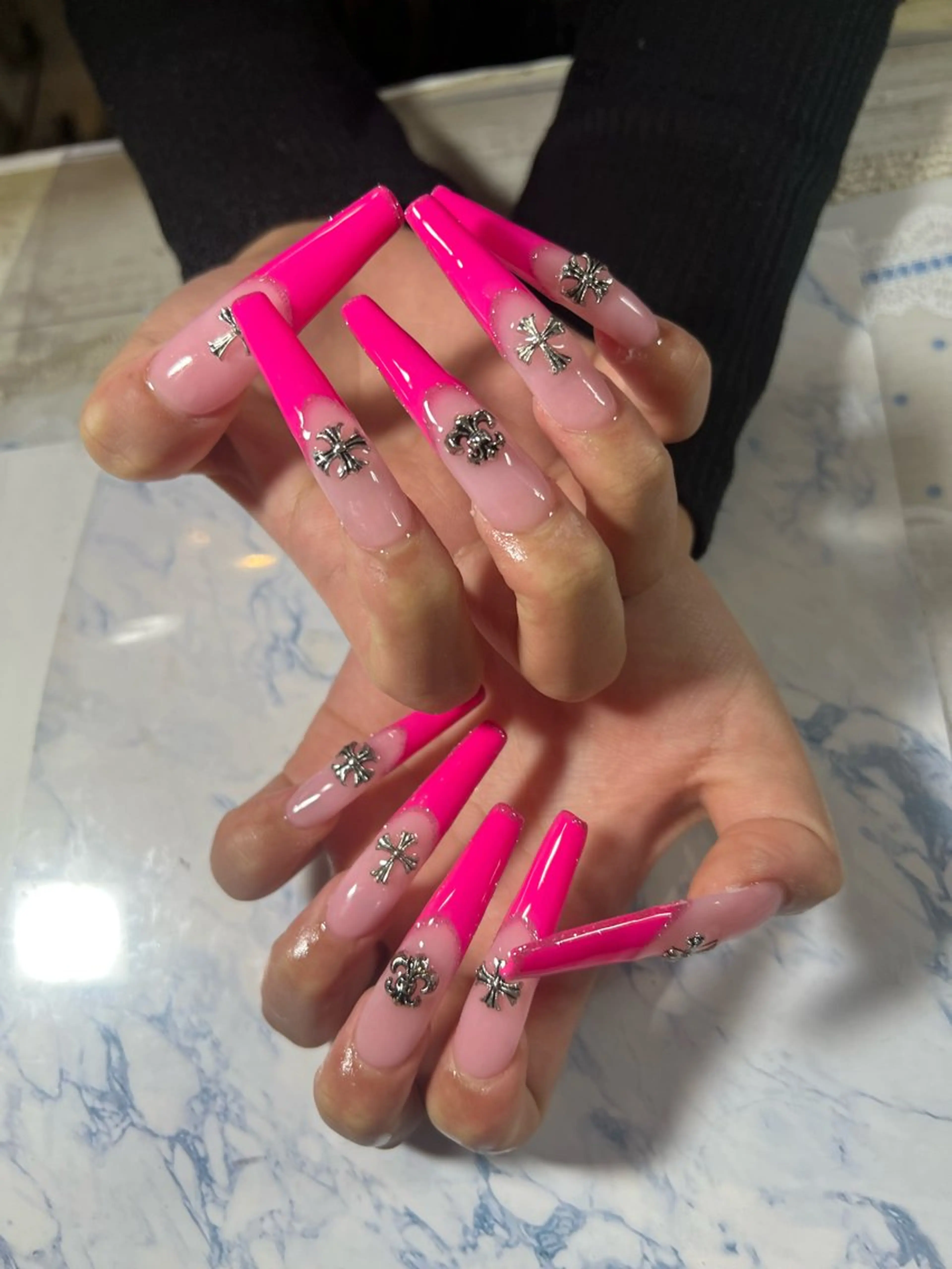 ネイル スカルプネイル 星 亜也加のネイルデザイン