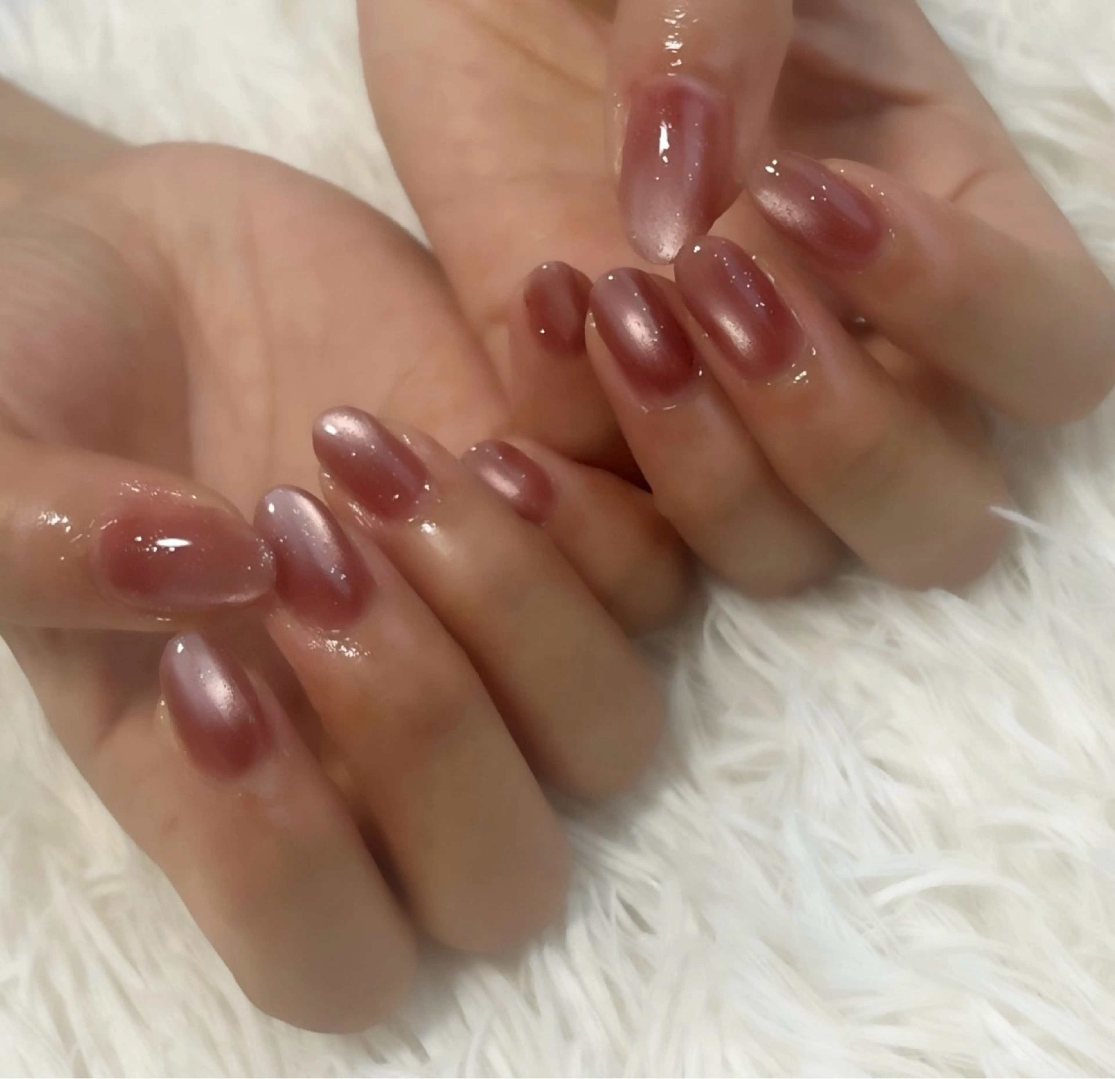 ネイル フラッシュネイル マグネットネイル オフィスネイル ワンカラーネイル シンプルネイル ハンドネイル 島田 亜紀のネイルデザイン