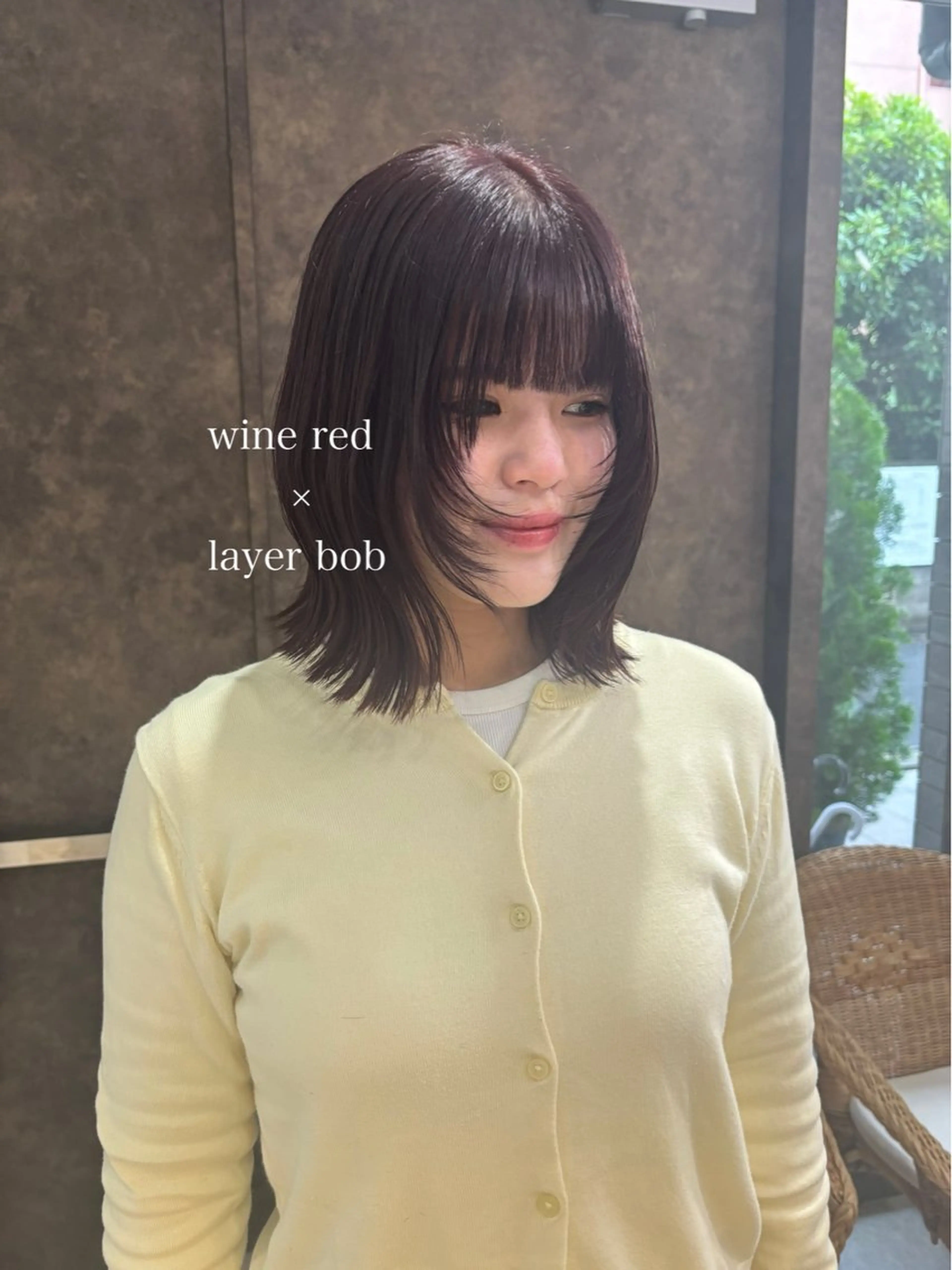 ミディアム カラー ボブ レイヤーカット カット ヘアカラー AO所属・ボブ/ハイライト🦓 /harukaのヘアスタイル