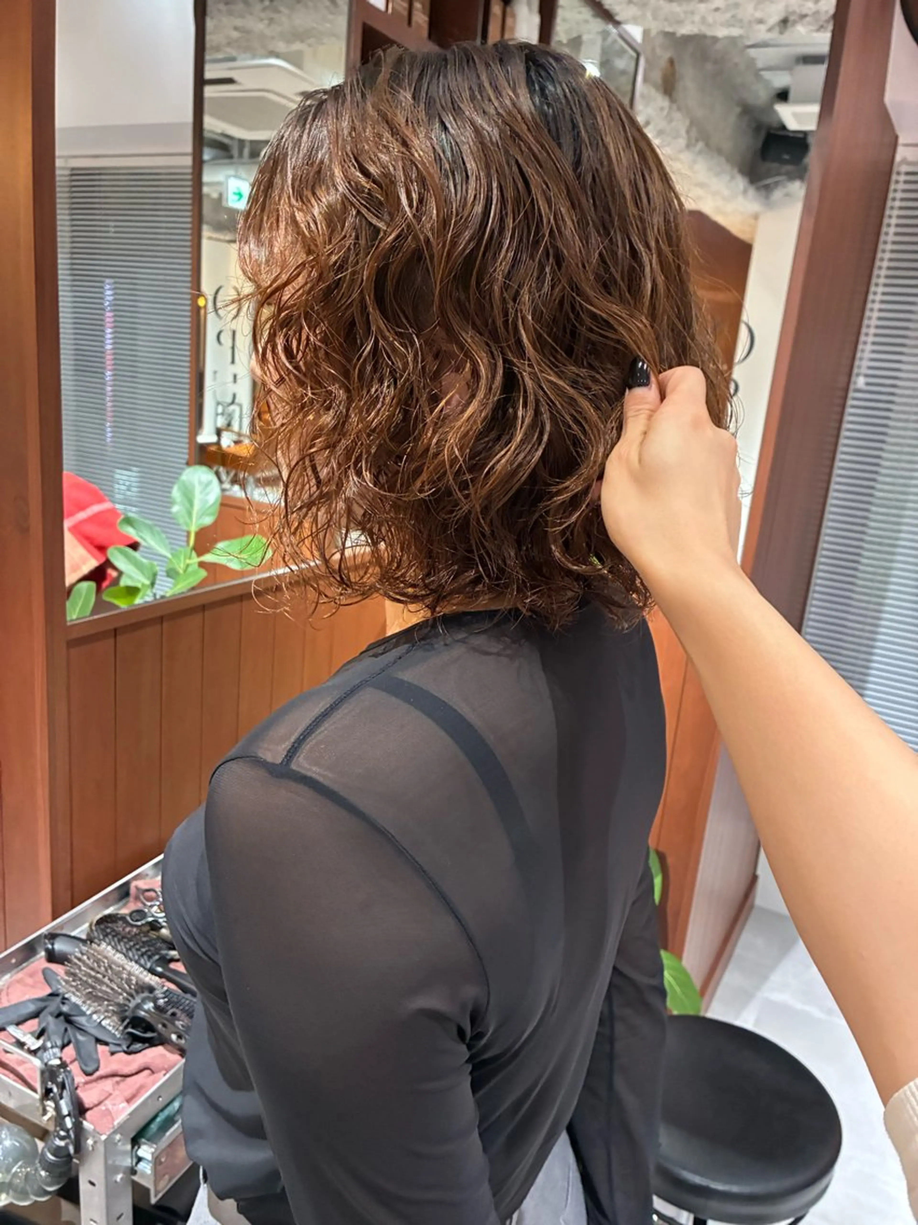 ショート パーマ ヘアアレンジ カット パーマ Opus🐕kato Mizuki🐕のヘアスタイル