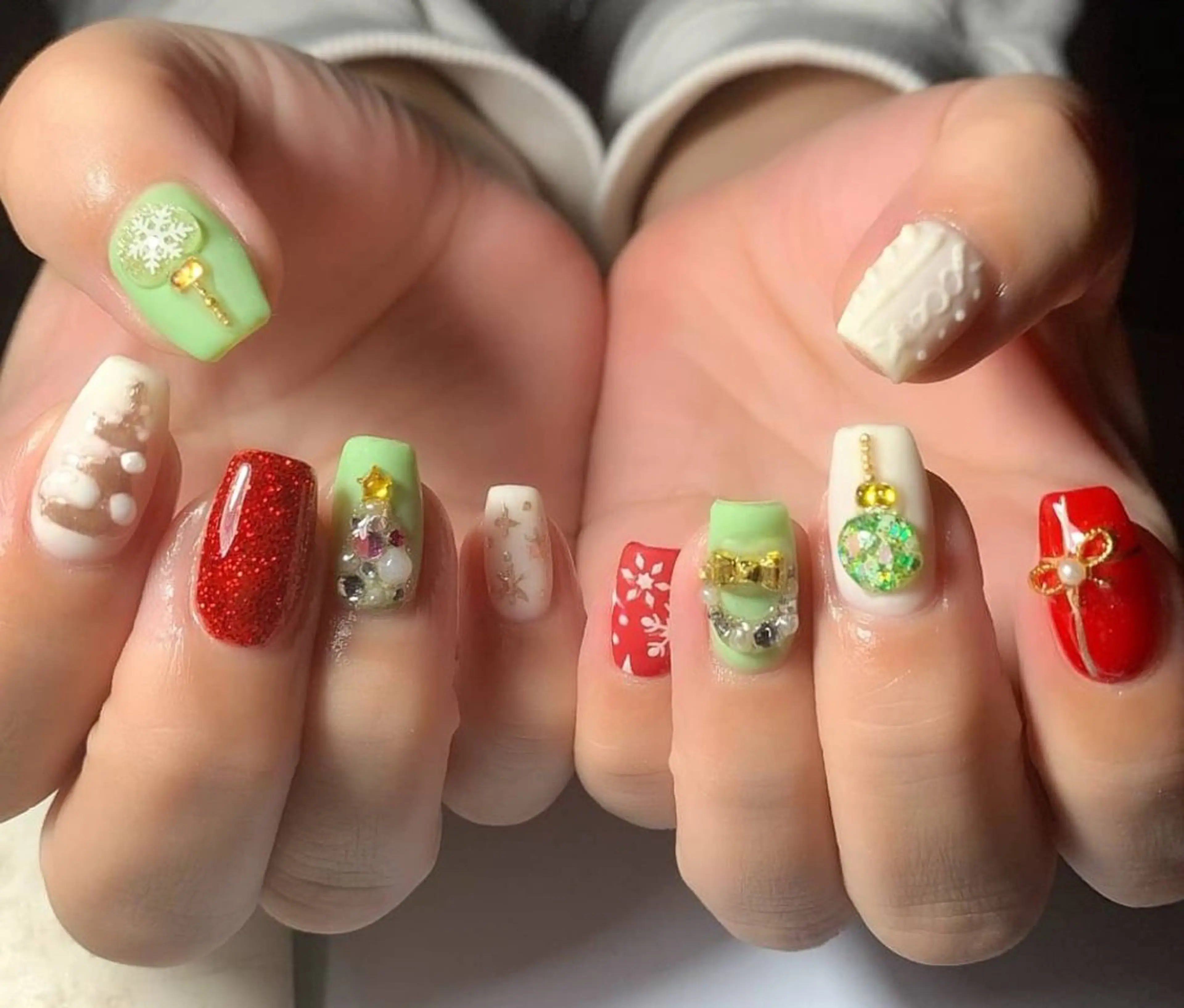 ネイル 冬ネイル クリスマス MHR nailのネイルデザイン
