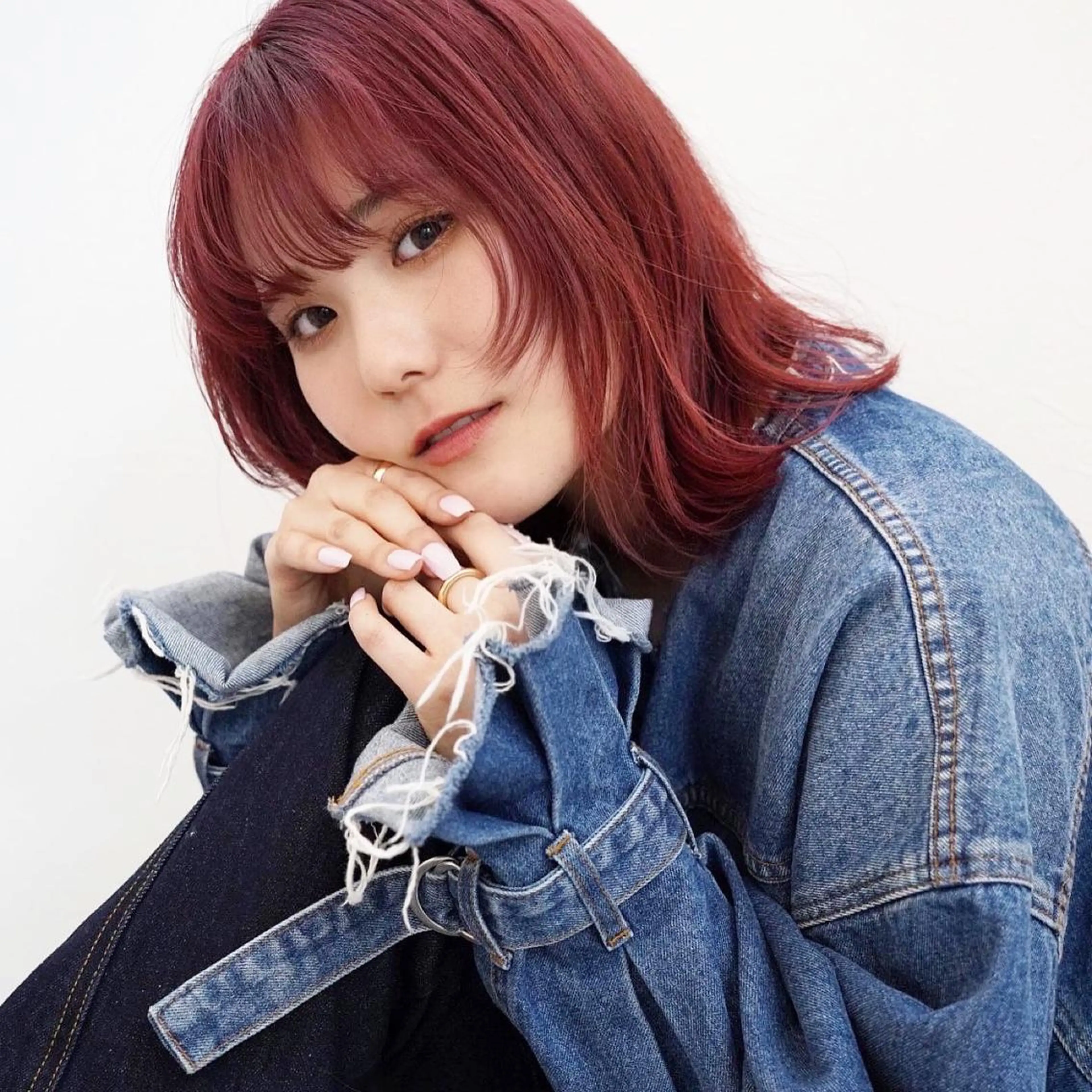 セミロング カラー 顔周りカット ヘアカラー LOMARLIE🫧 🩰HIKARUのヘアスタイル