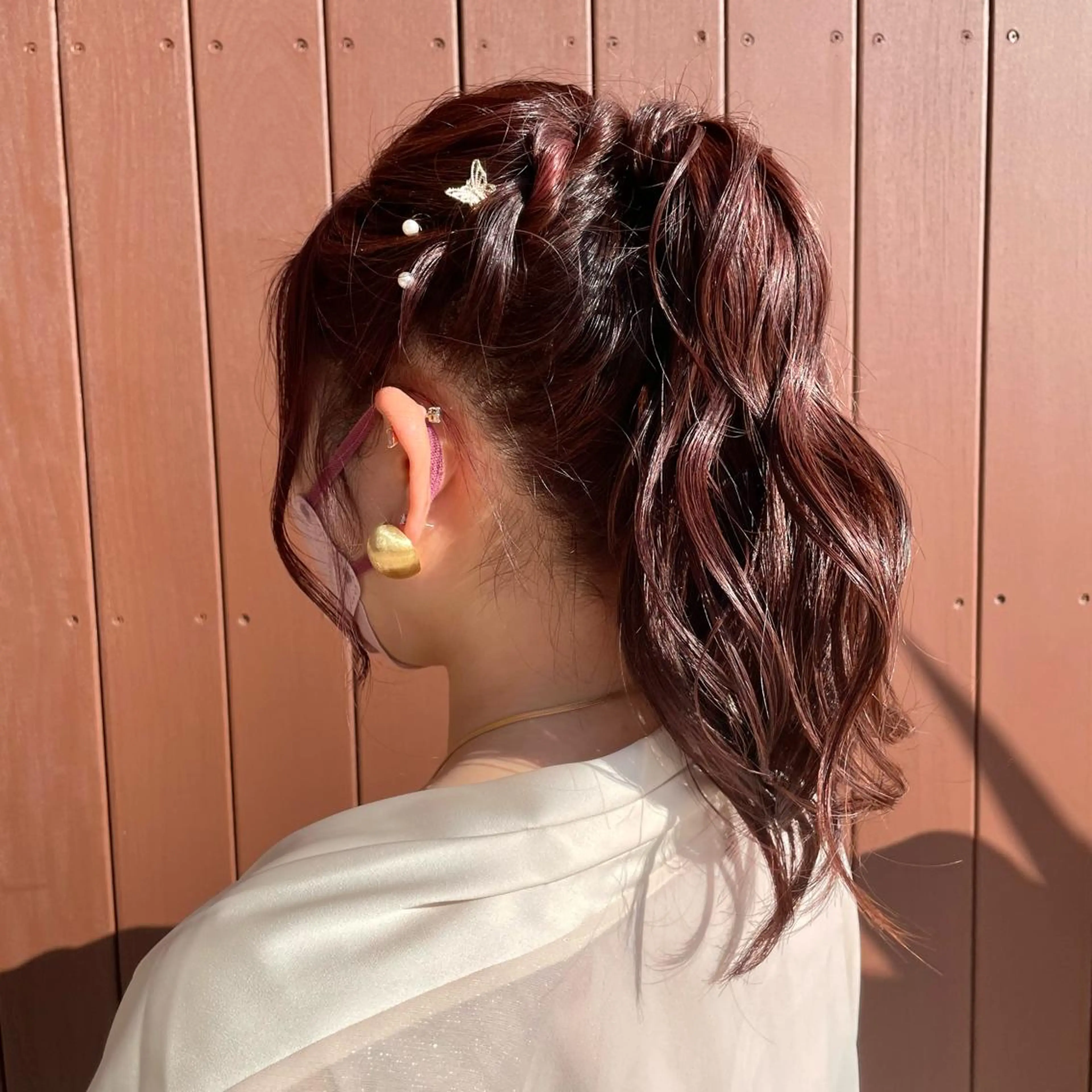 セミロング ヘアセット レイヤー/ハイトーン 🫧‪Erikaのヘアスタイル