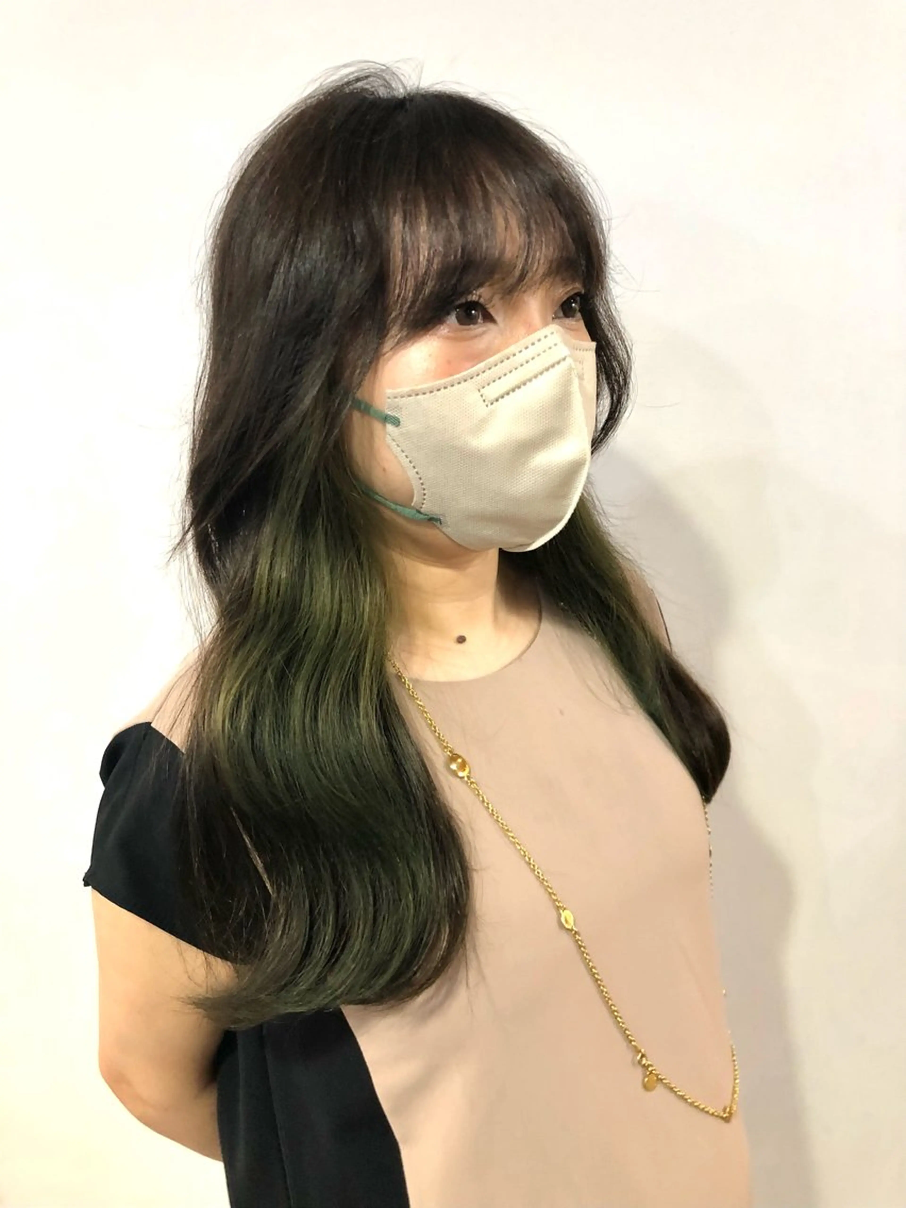 ロング カラー 飯田 晟恭のヘアスタイル