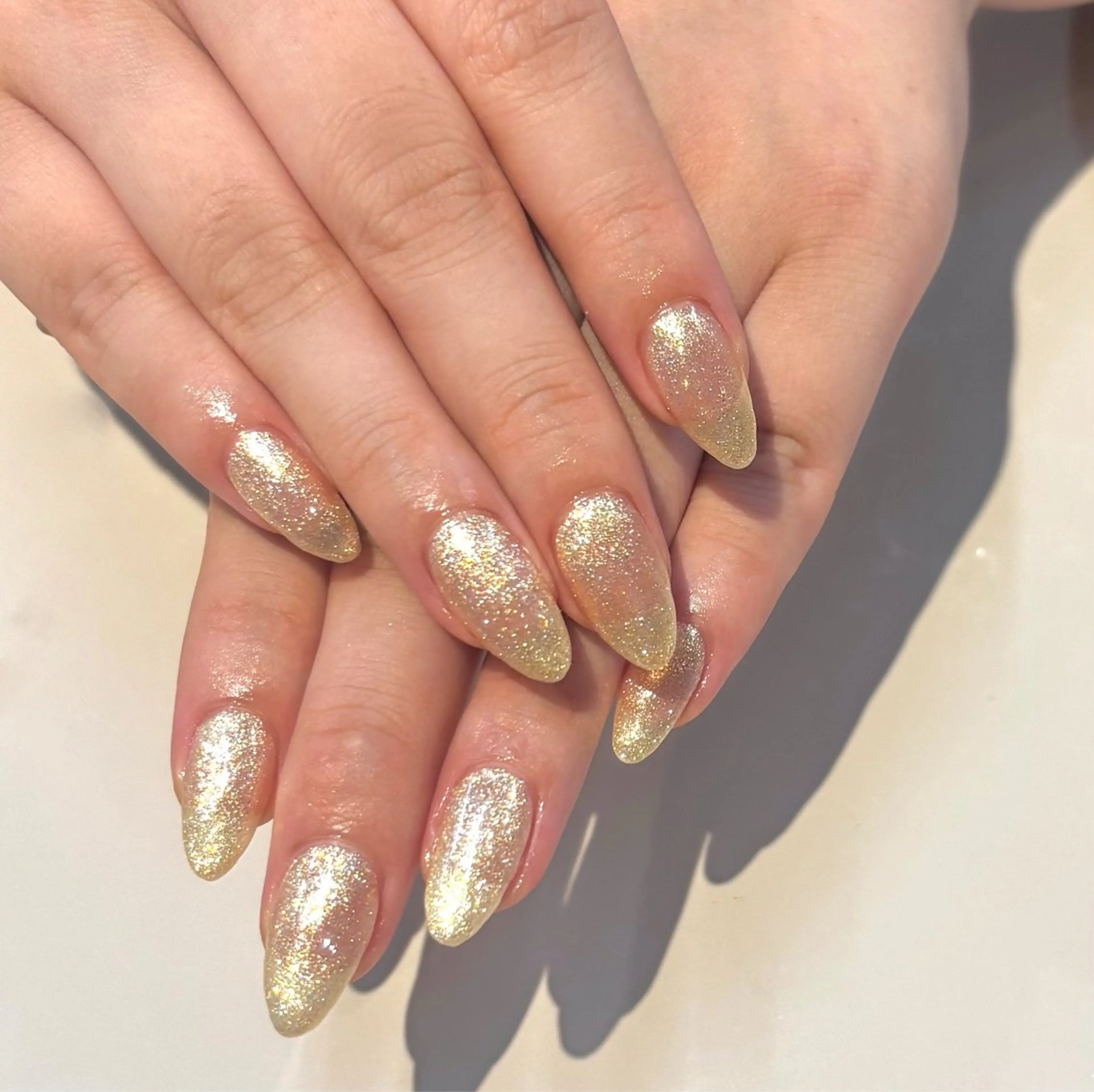 ネイル キラキラネイル deg゜ yumiのネイルデザイン