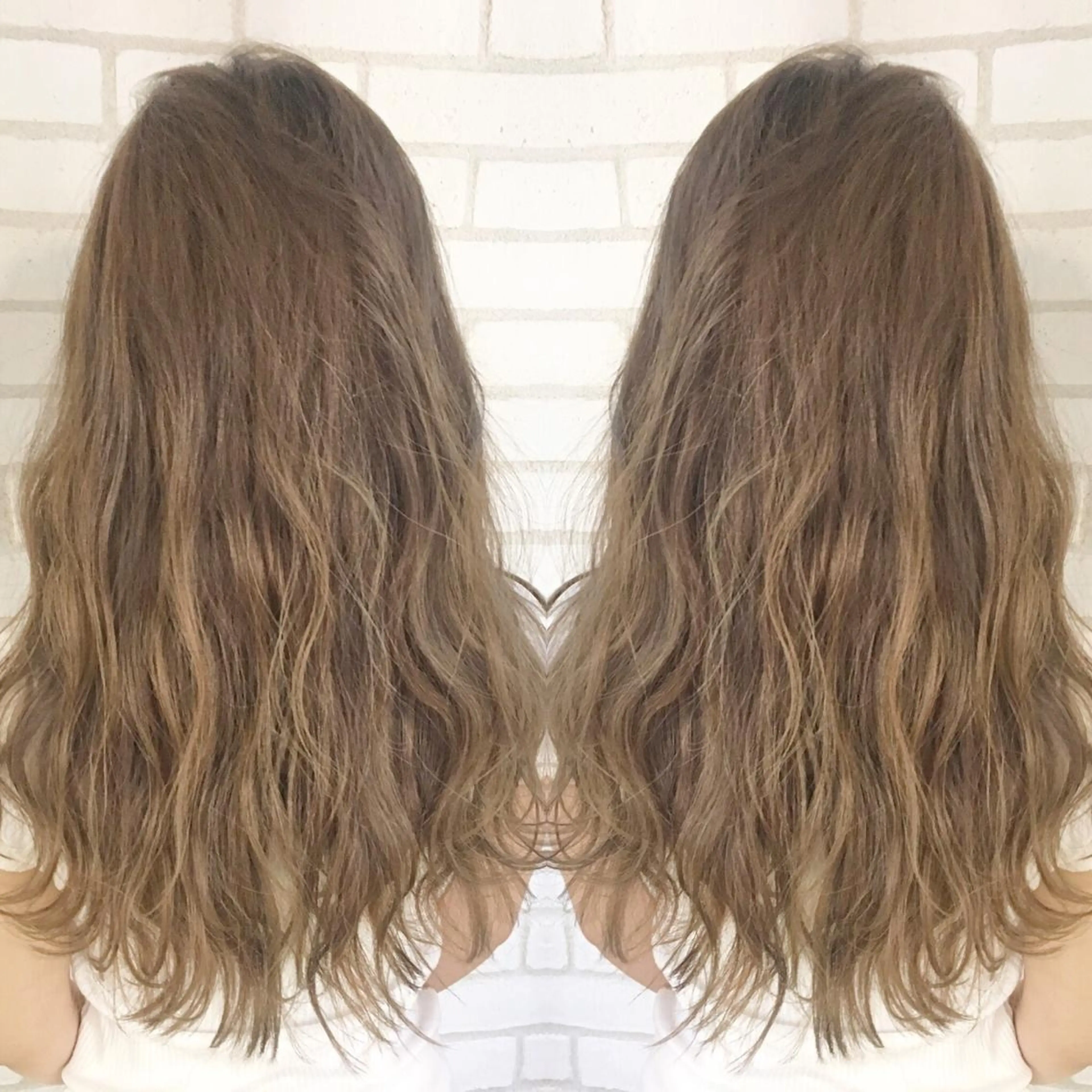 セミロング カラー ベージュカラー ブロンド ブロンドベージュ 佐藤 高徳のヘアスタイル