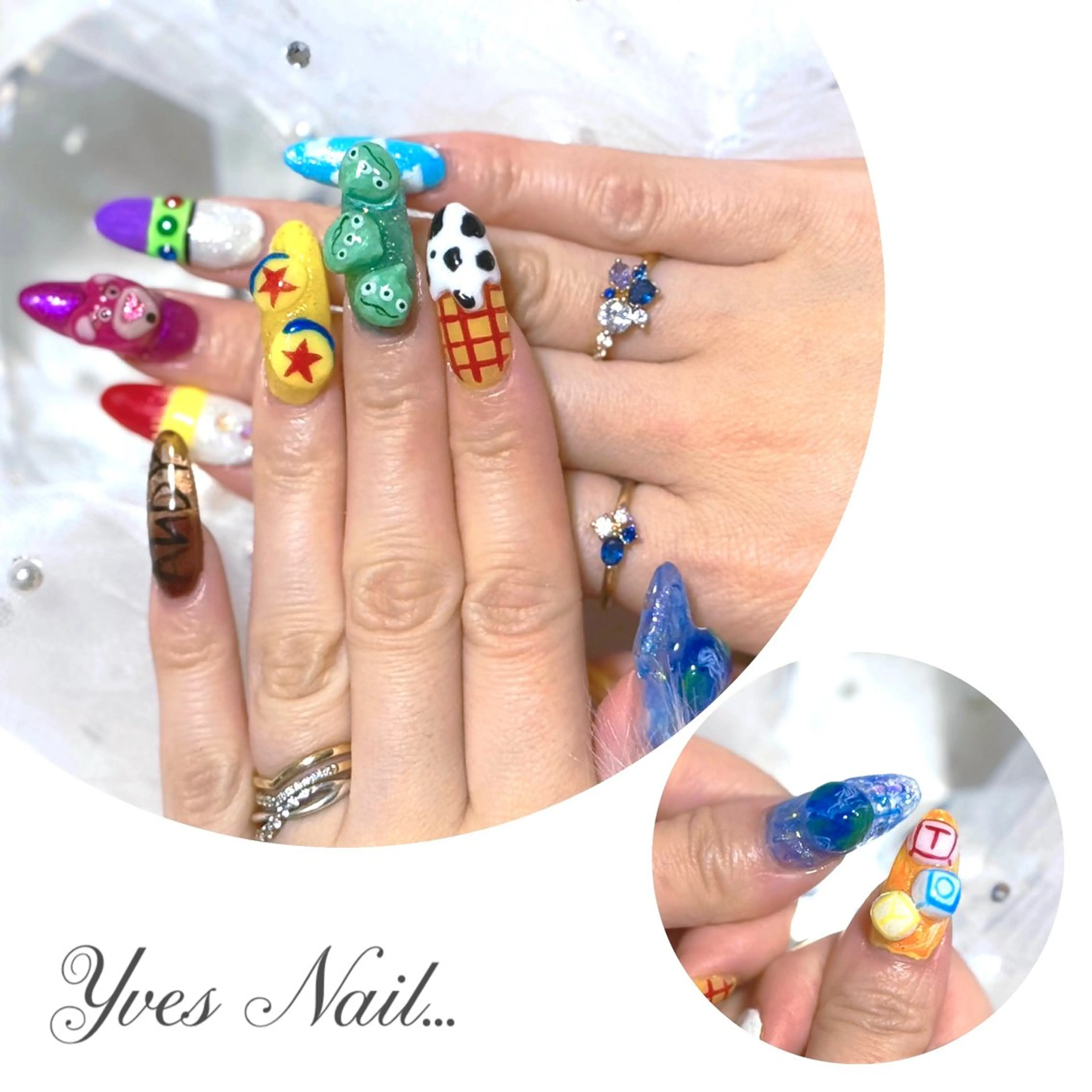 派手ネイル【値段要相談】の写真
