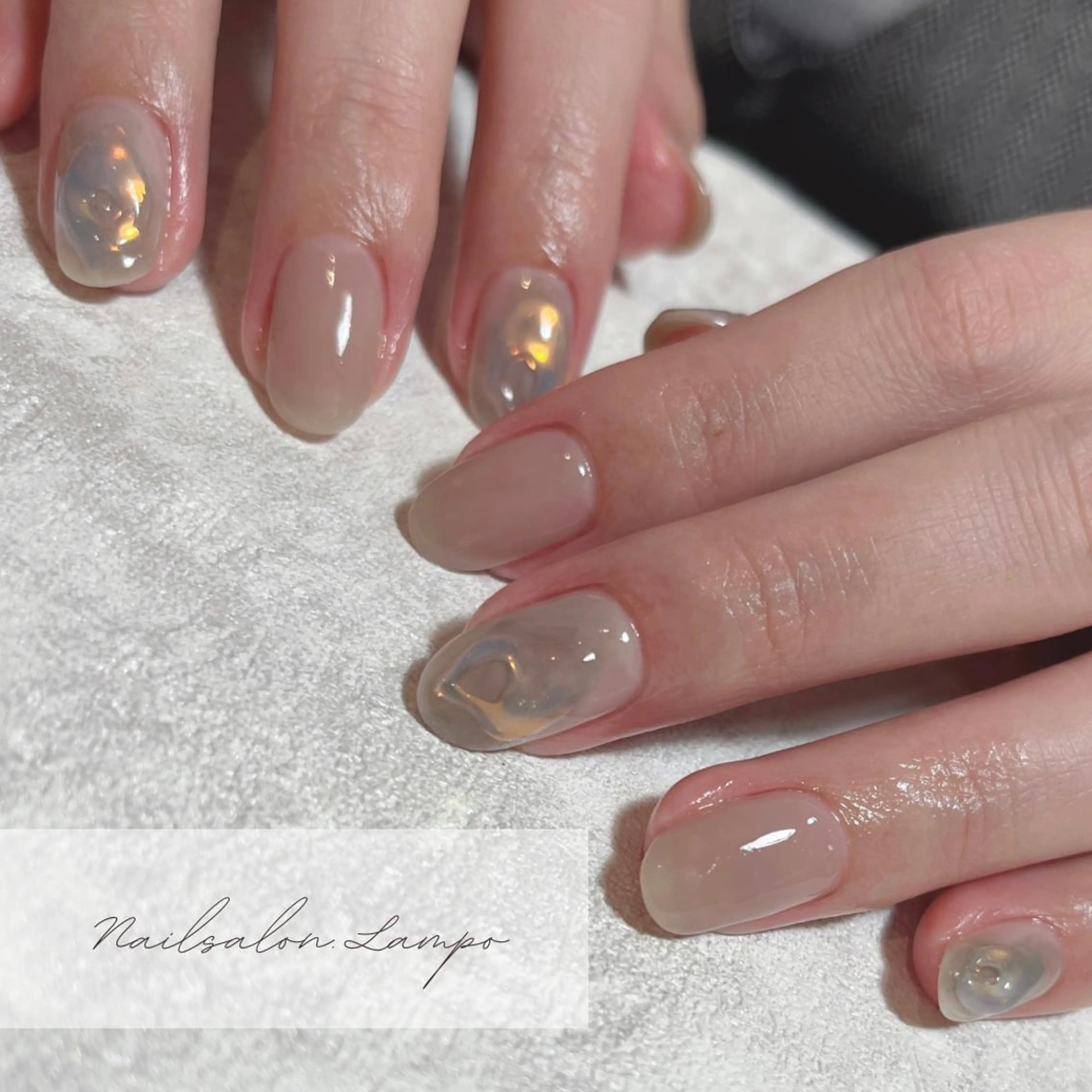 ネイル 氷ネイル・うるうるネイル ハンドネイル 大向 祐子のネイルデザイン