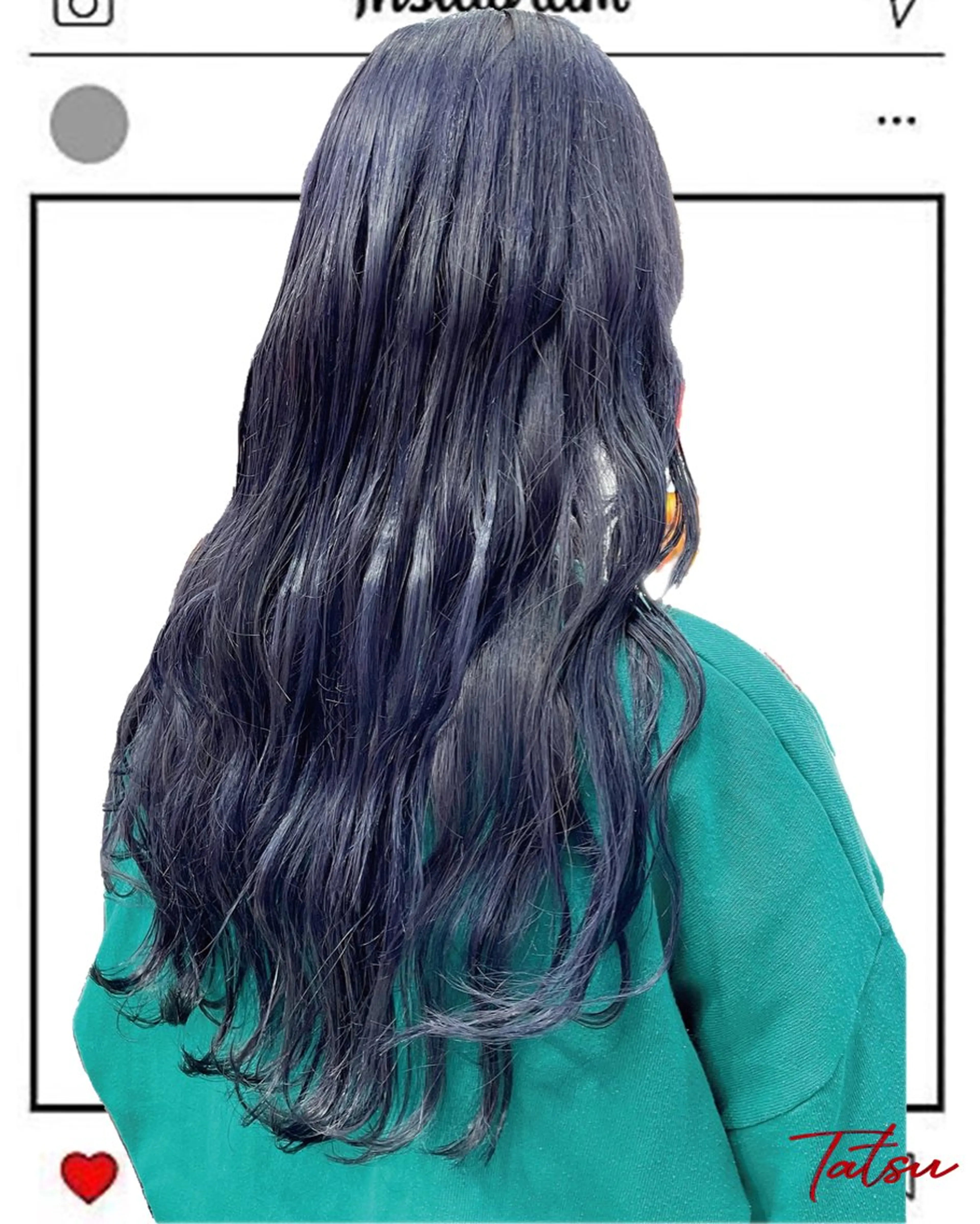 ロング カラー ヘアカラー トリートメント Tatsu/newi 大分 ハイトーンのヘアスタイル