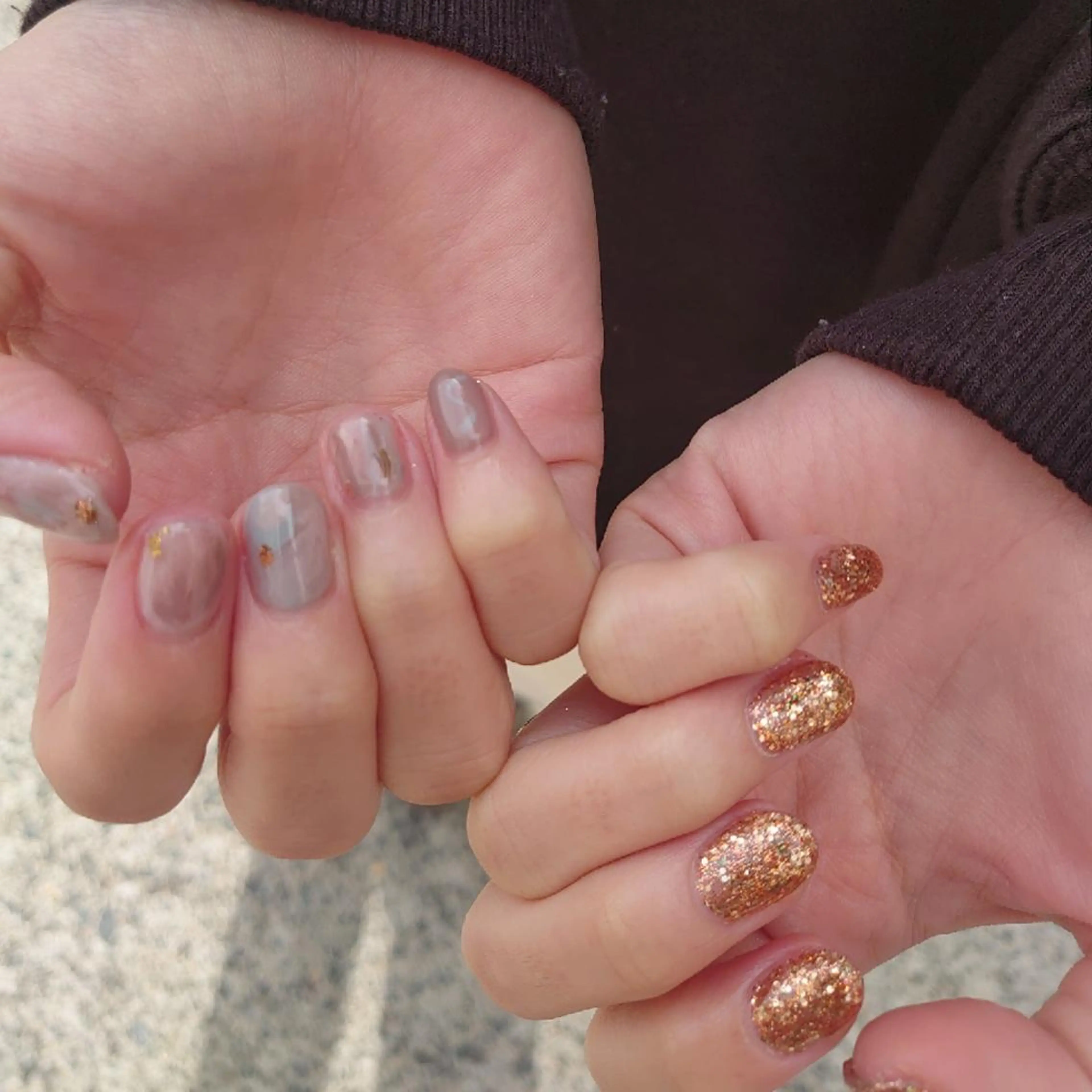 ネイル キラキラネイル ラメ(グリッター) ニュアンスネイル ハンドネイル MANA MANAのネイルデザイン