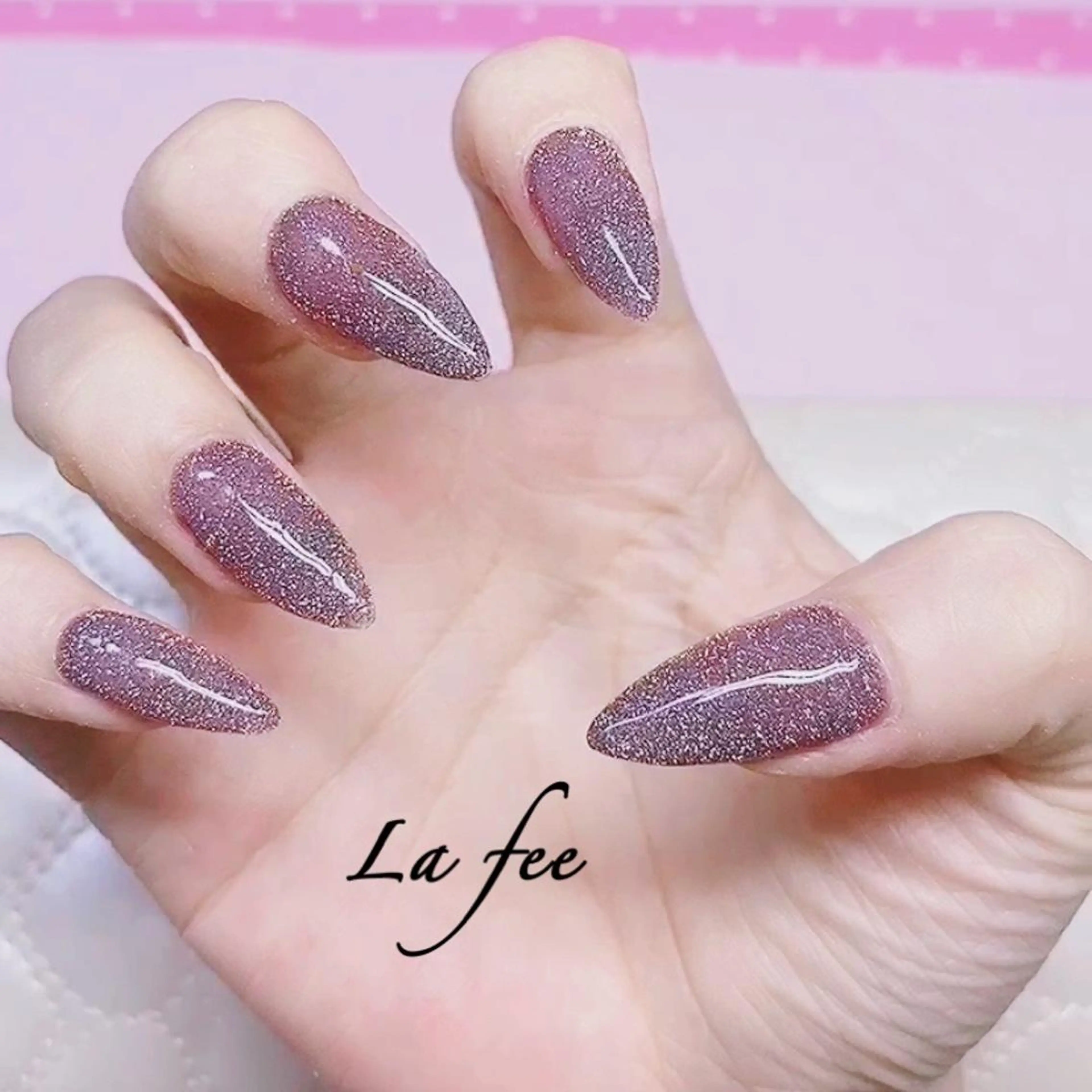 カラー ネイル フラッシュネイル キラキラネイル La feeのネイルデザイン