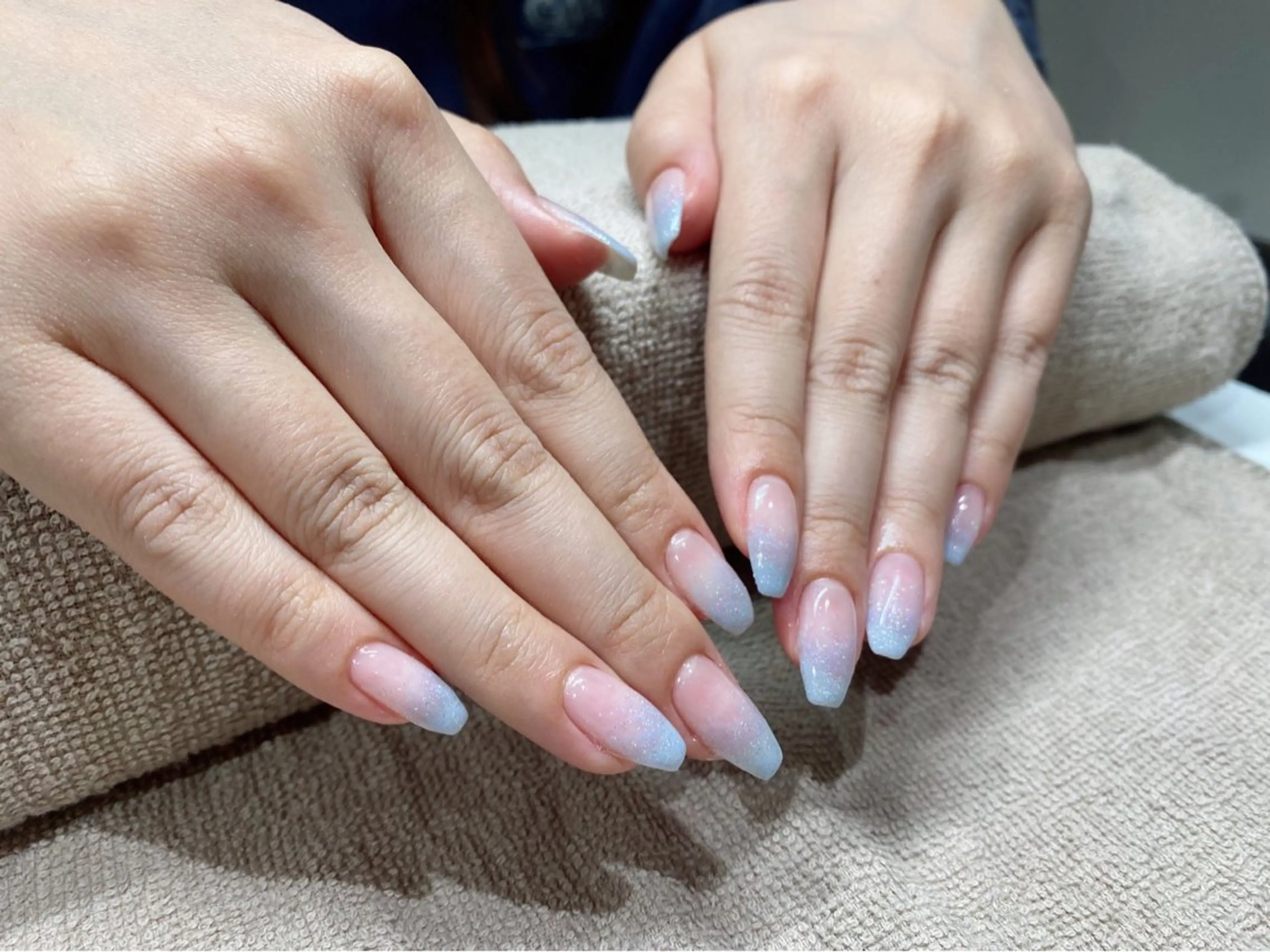 ネイル フットネイル グラデーション ラメ(グリッター) ラメグラデーション ワンカラーネイル nail今村 澪奈のネイルデザイン