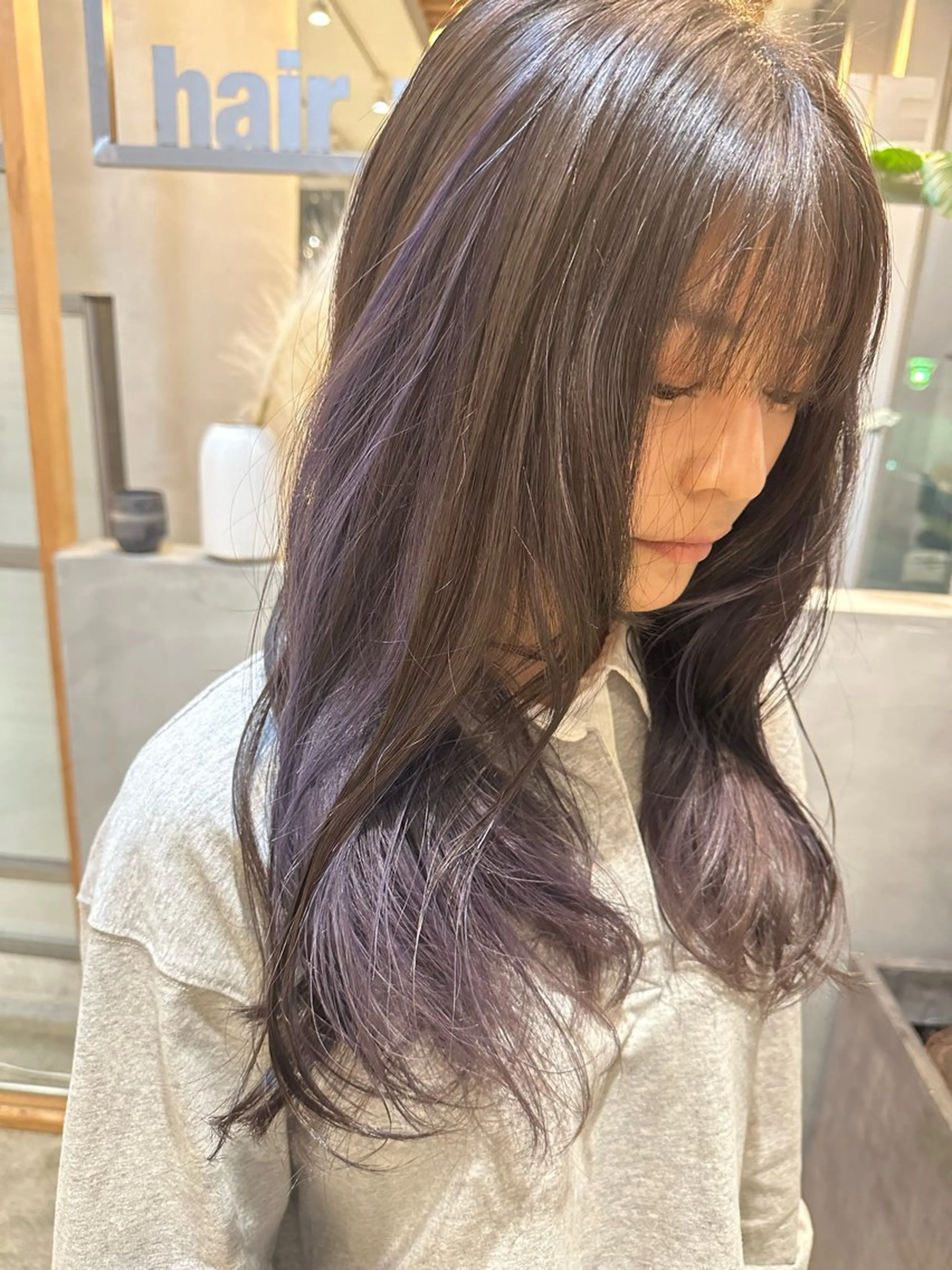 ロング カラー ブリーチカラー/ 透明感/aika¨̮のヘアスタイル