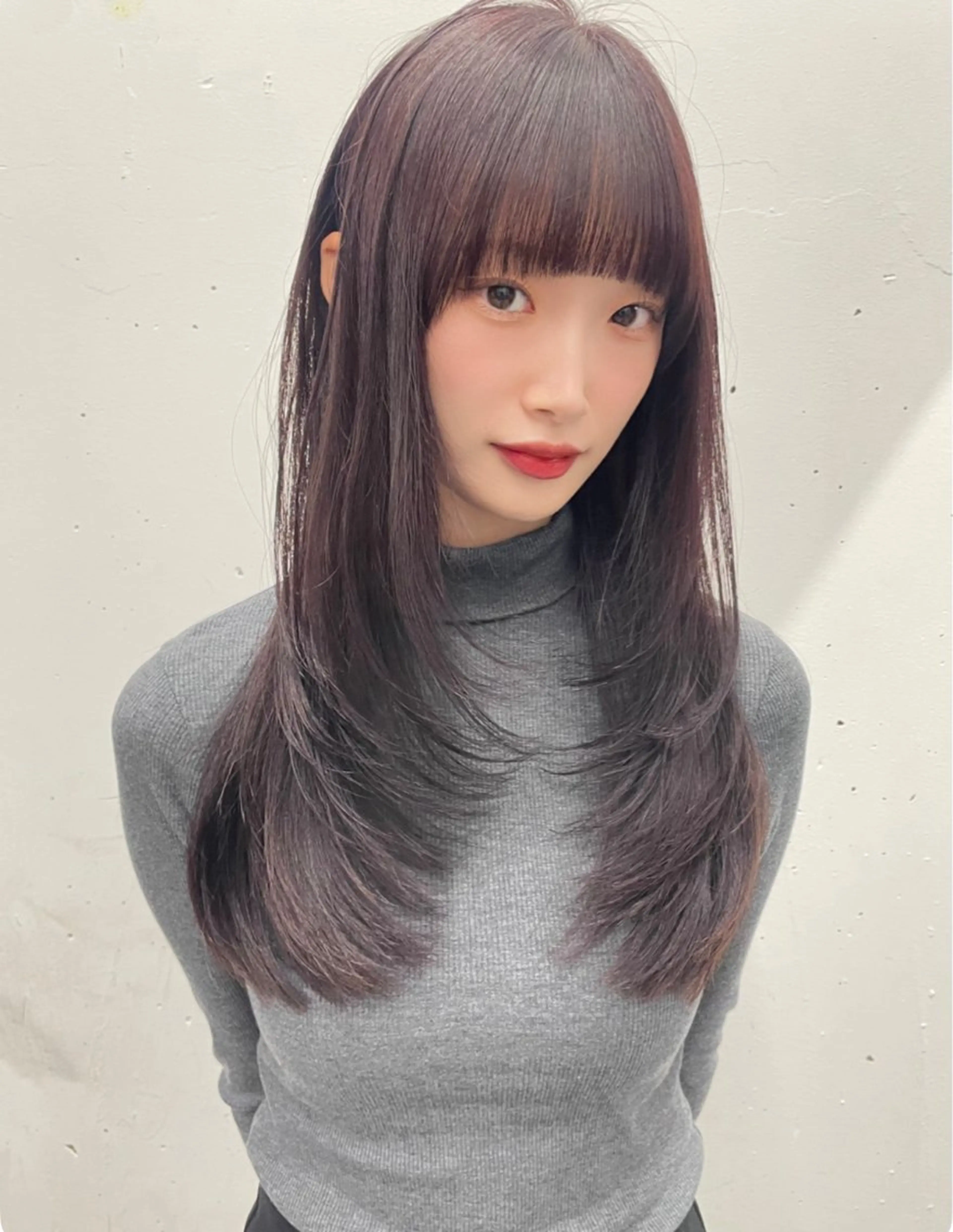 セミロング カット ヘアカラー ショート/レイヤー カット/ミサキ💐のヘアスタイル