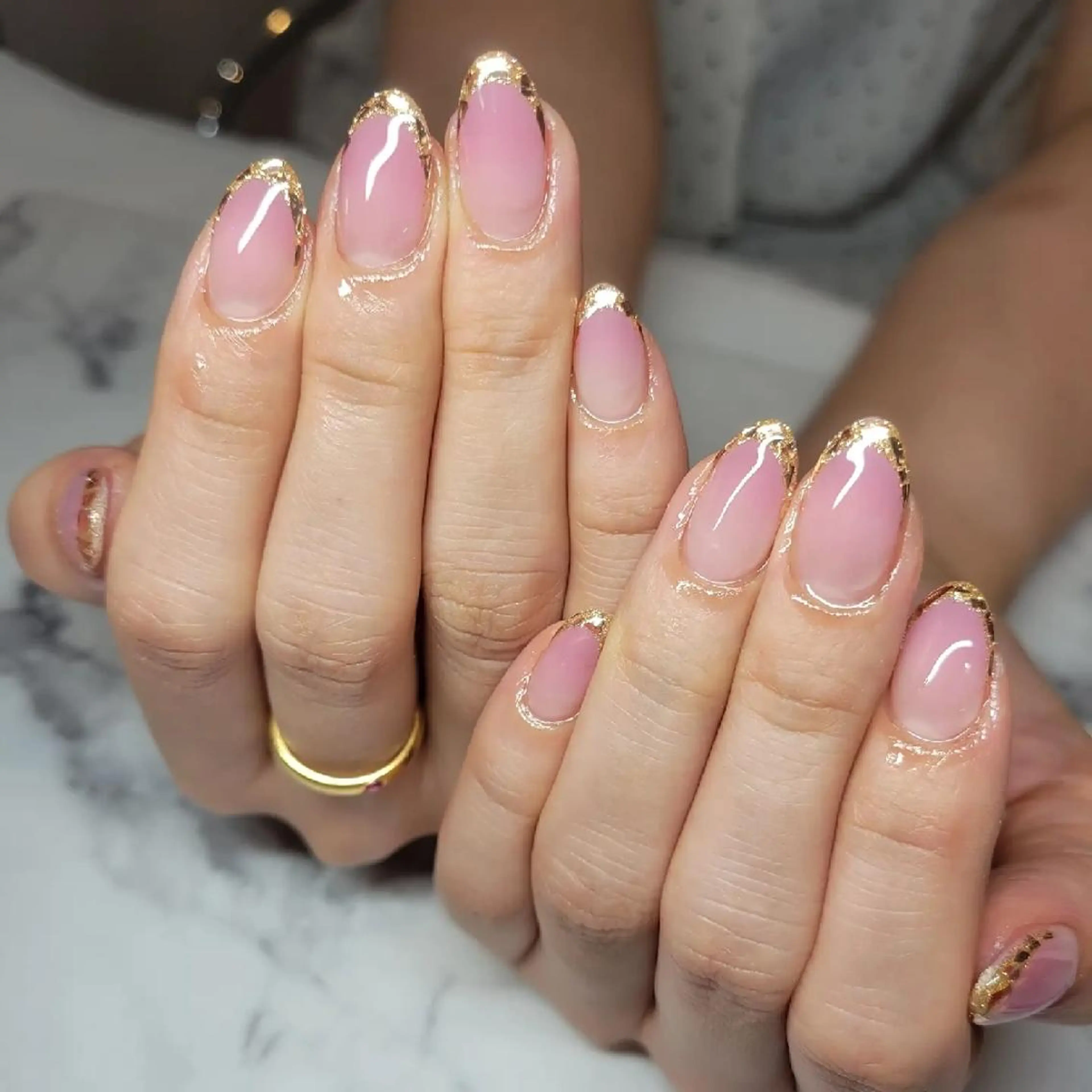 ネイル フレンチネイル ガラスフレンチ ハンドネイル Nail salon Coco所属・Nail salon Coco【溝の口駅】のネイルデザイン