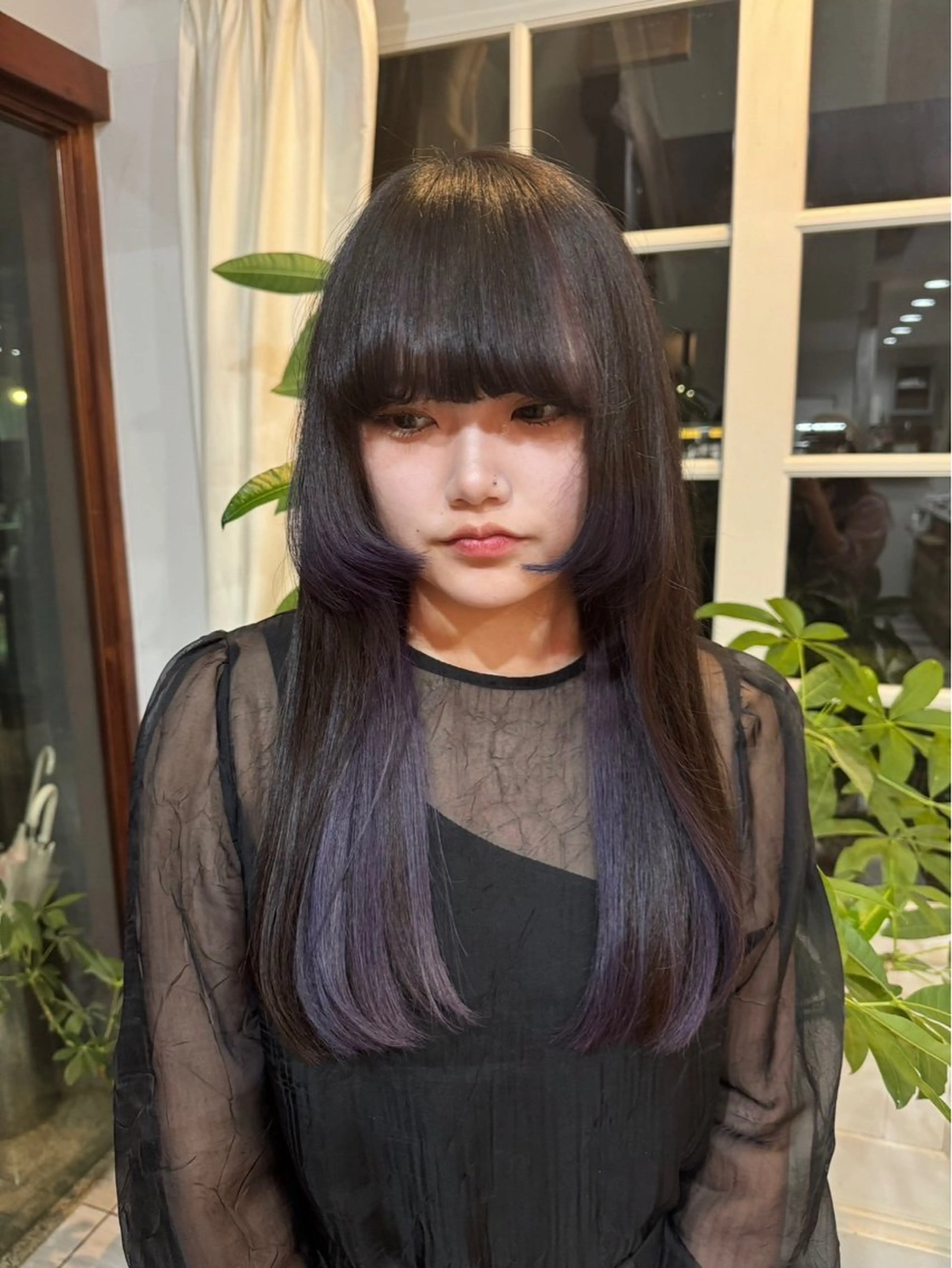 カラー ブリーチ ヘアカラー 重田 琉愛のヘアスタイル