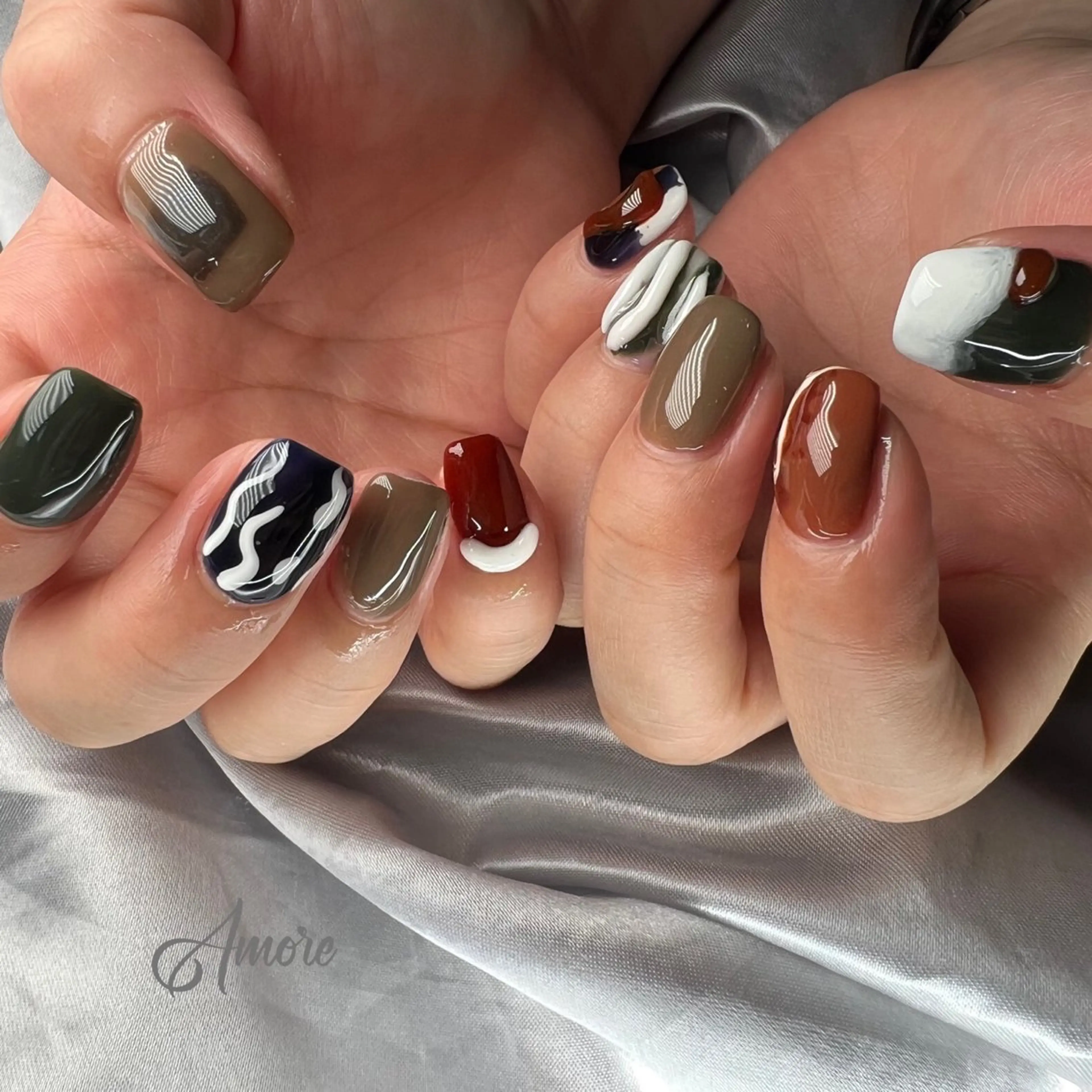 ネイル ジェルネイル 韓国ネイル パラジェル You kyehwaのネイルデザイン