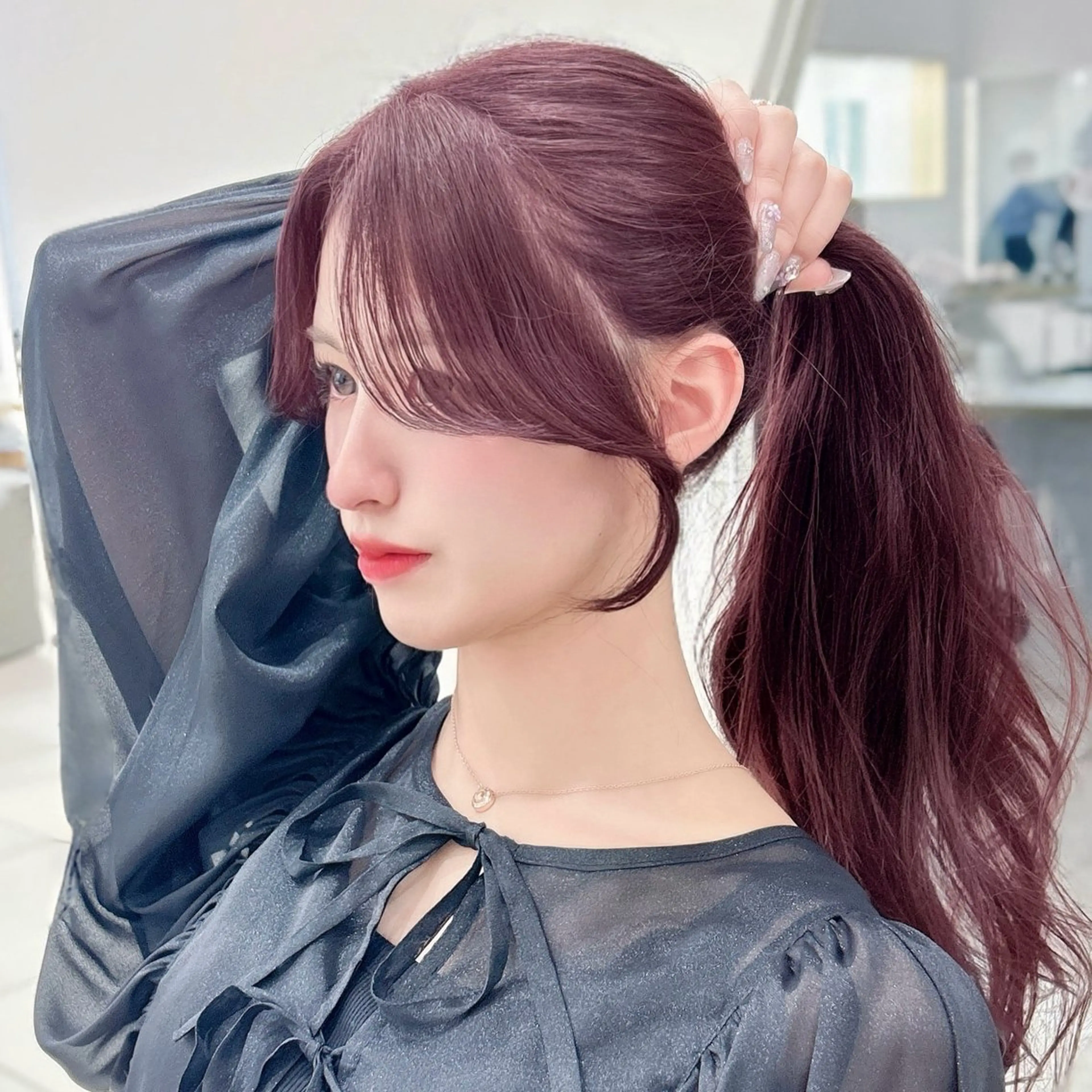 ロング 韓国顔まわり/前髪 /レイヤー/いつきのヘアスタイル