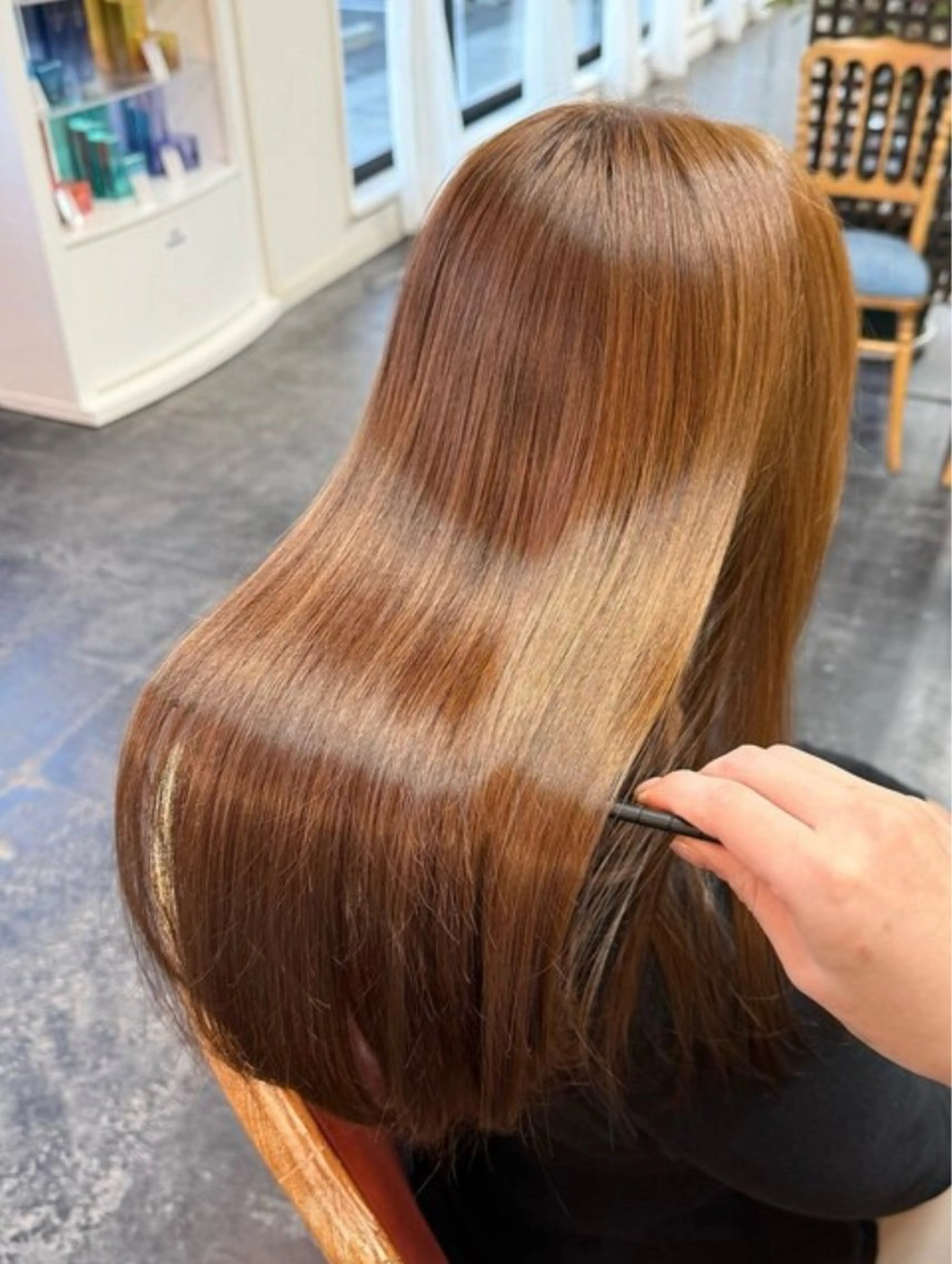 ロング ヘアカラー トリートメント set-up 中庄 hikariのヘアスタイル