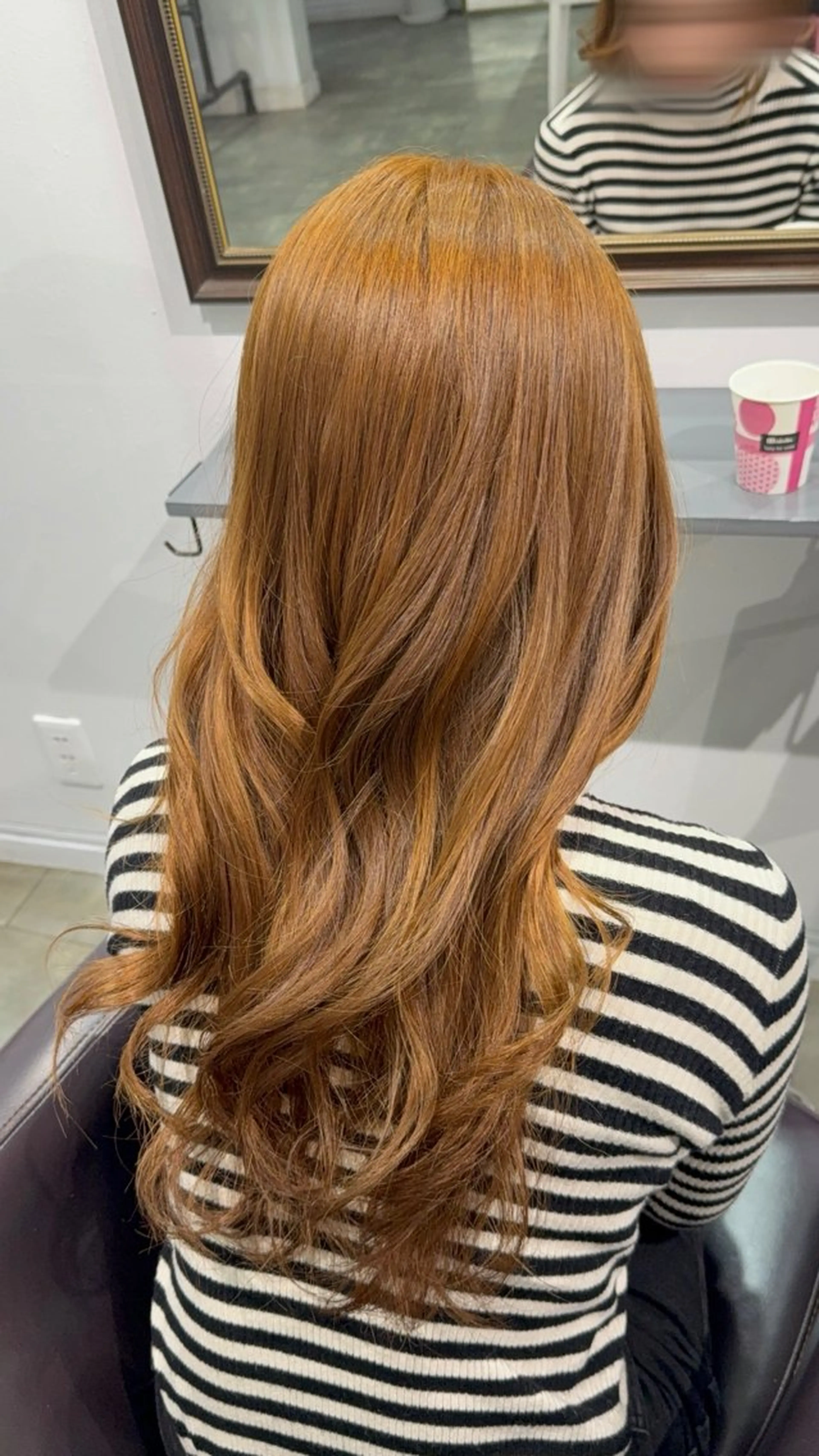 ロング カラー ブリーチ ブリーチなしカラー 縮毛矯正 ヘアカラー 【ili 梅田】 🐰清水 梨央🤍のヘアスタイル