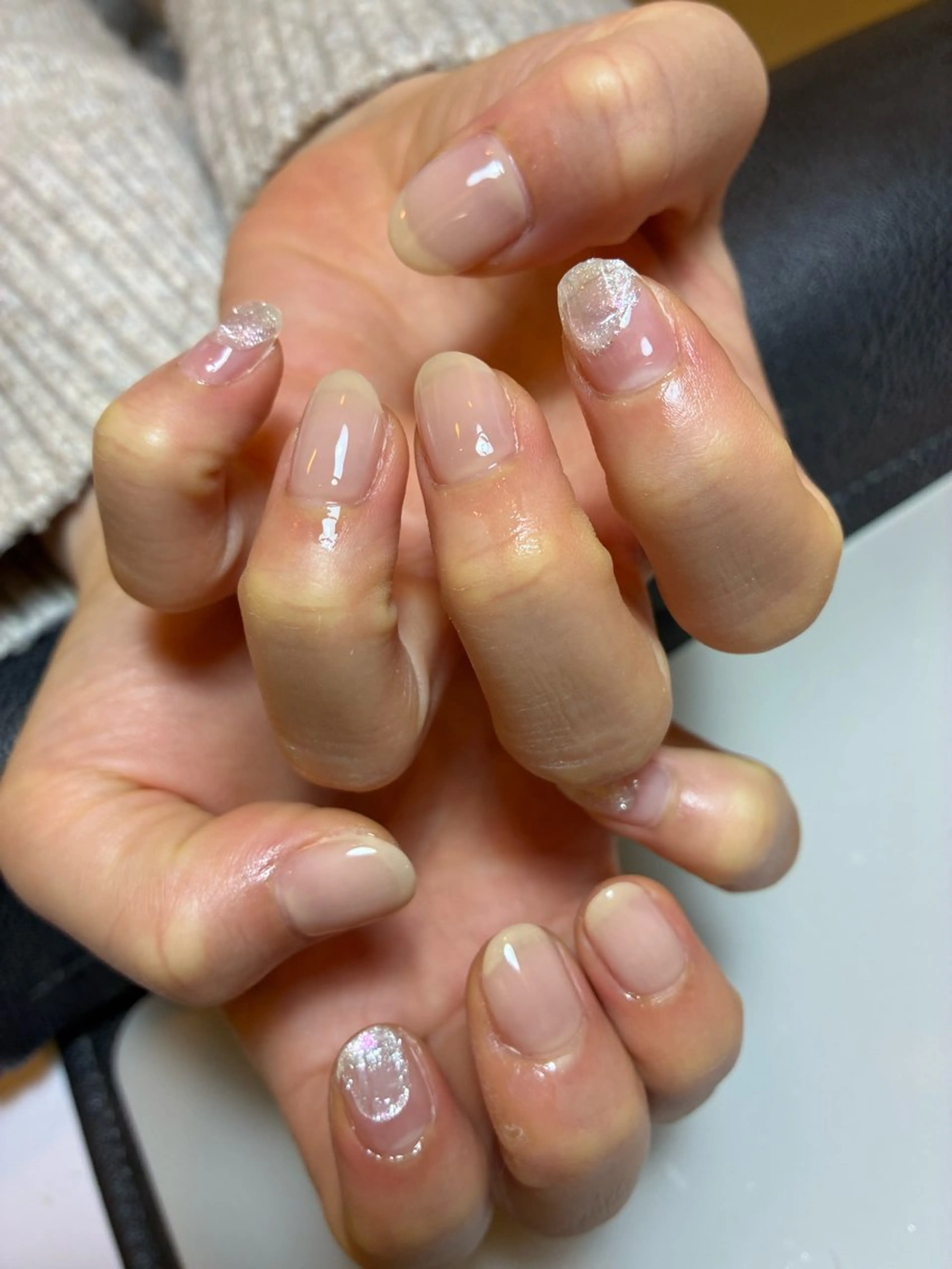 【限定クーポン】ニュアンスデザインネイルのデザインから選べるの写真