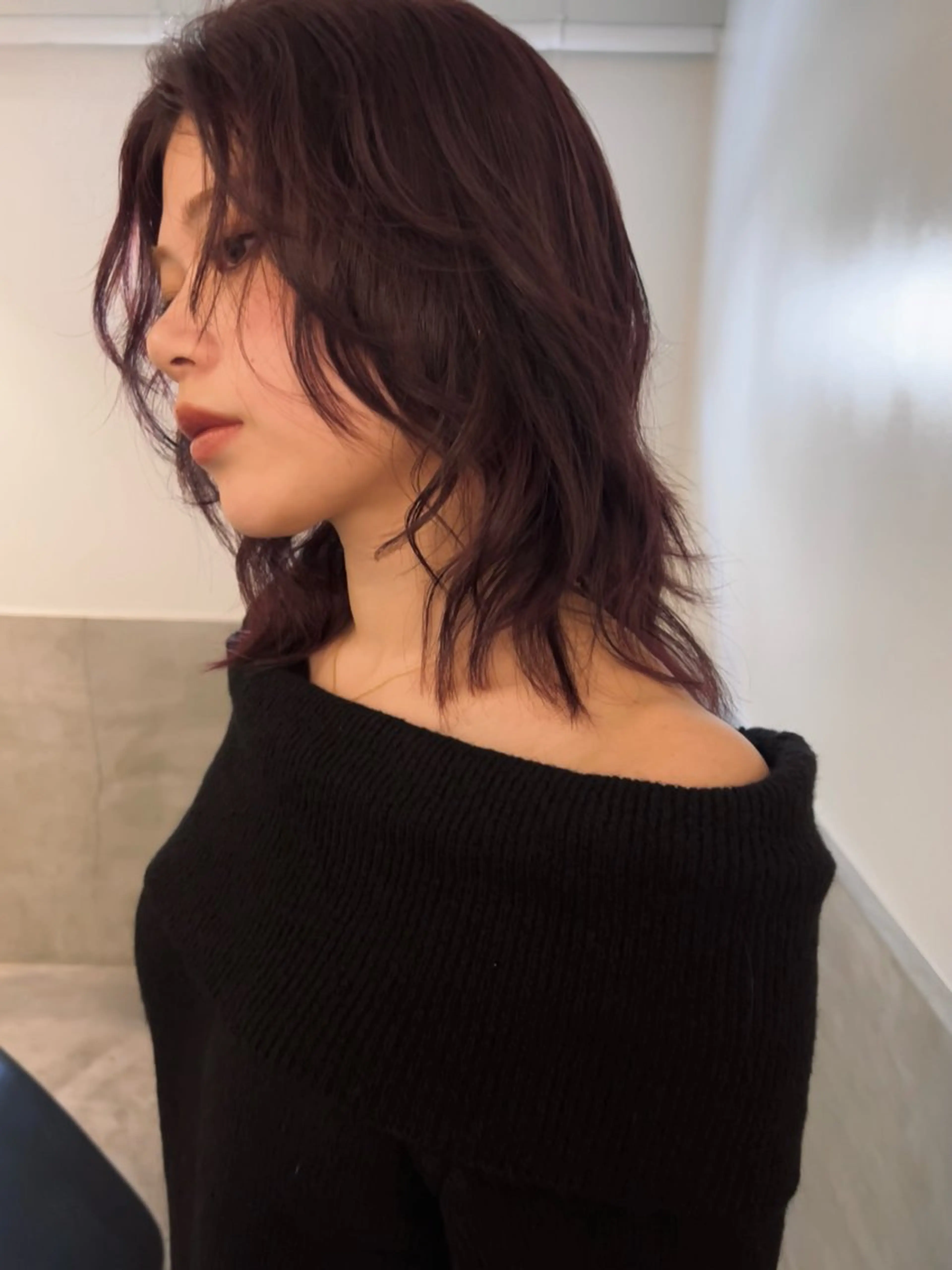 ミディアム カラー ブラウンカラー レッドカラー レッドブラウン カット ヘアカラー トリートメント KOCHAB本山所属・三谷はるな /名古屋/本山のヘアスタイル