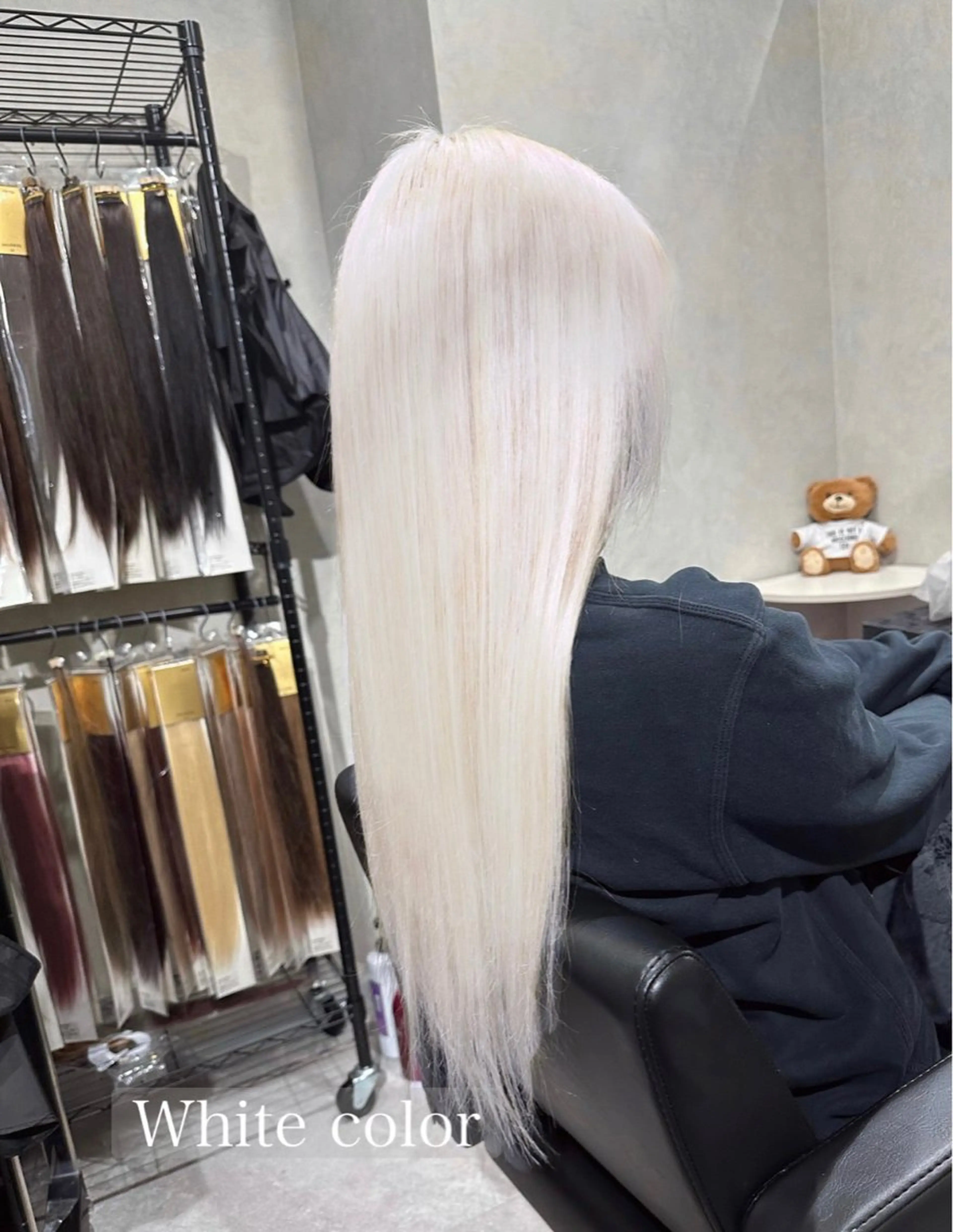 ロング カラー シールエクステ ブリーチ エクステ トリートメント シシド ユウスケ Aceのヘアスタイル