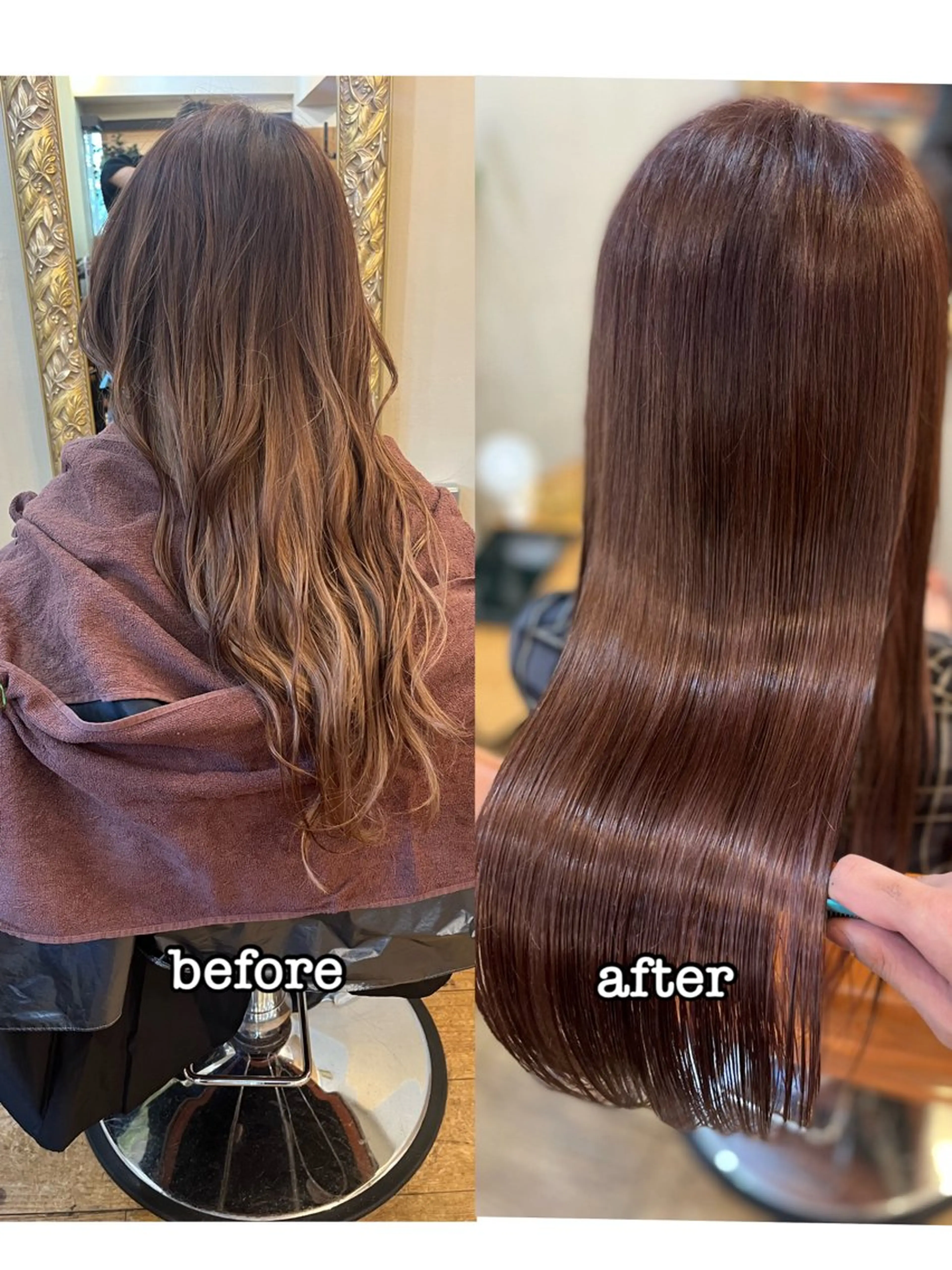 ロング ⚪️髪質改善 縮毛 店長 コウ⚪️のヘアスタイル