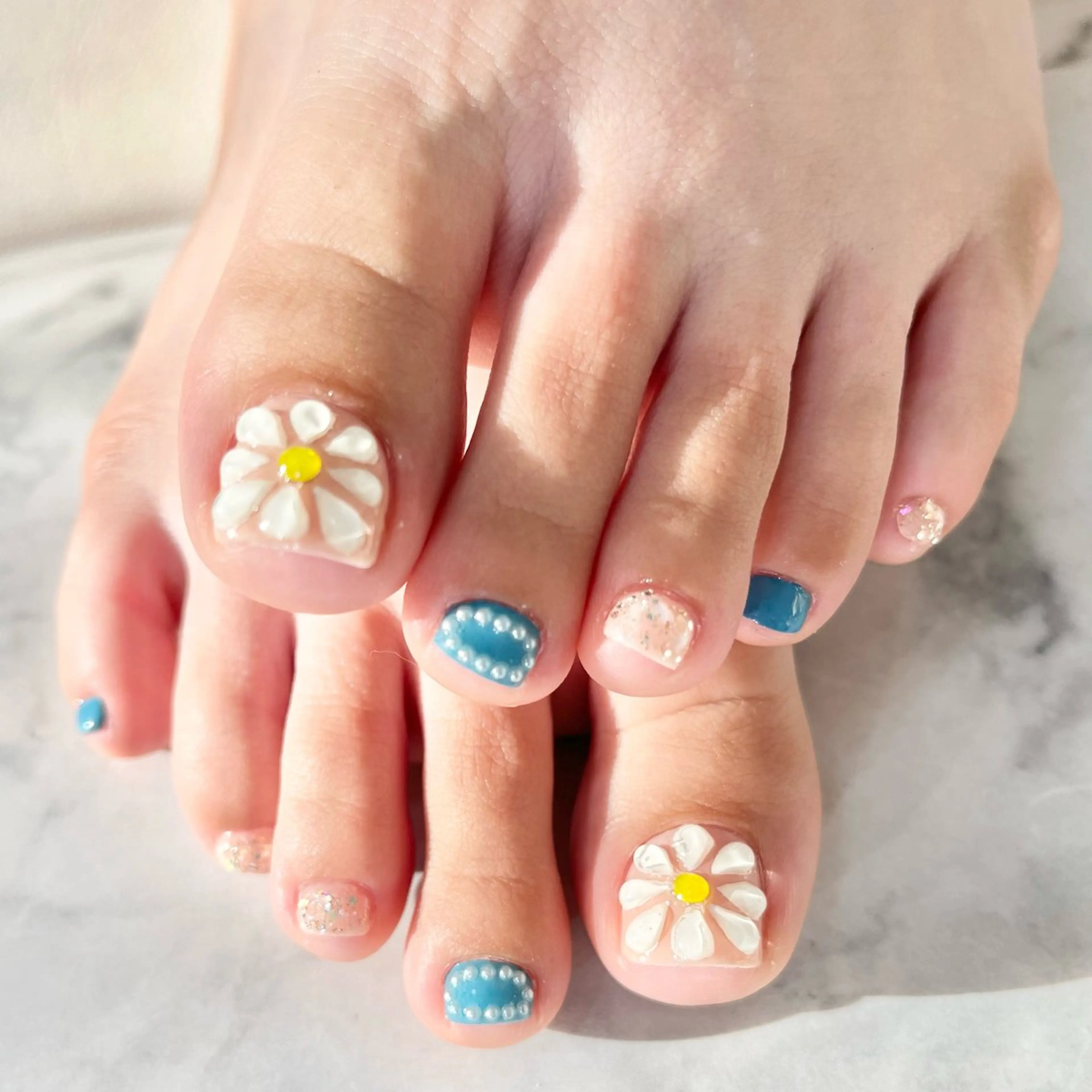 持ち込みデザインネイル(オフ、ケア込み)の写真