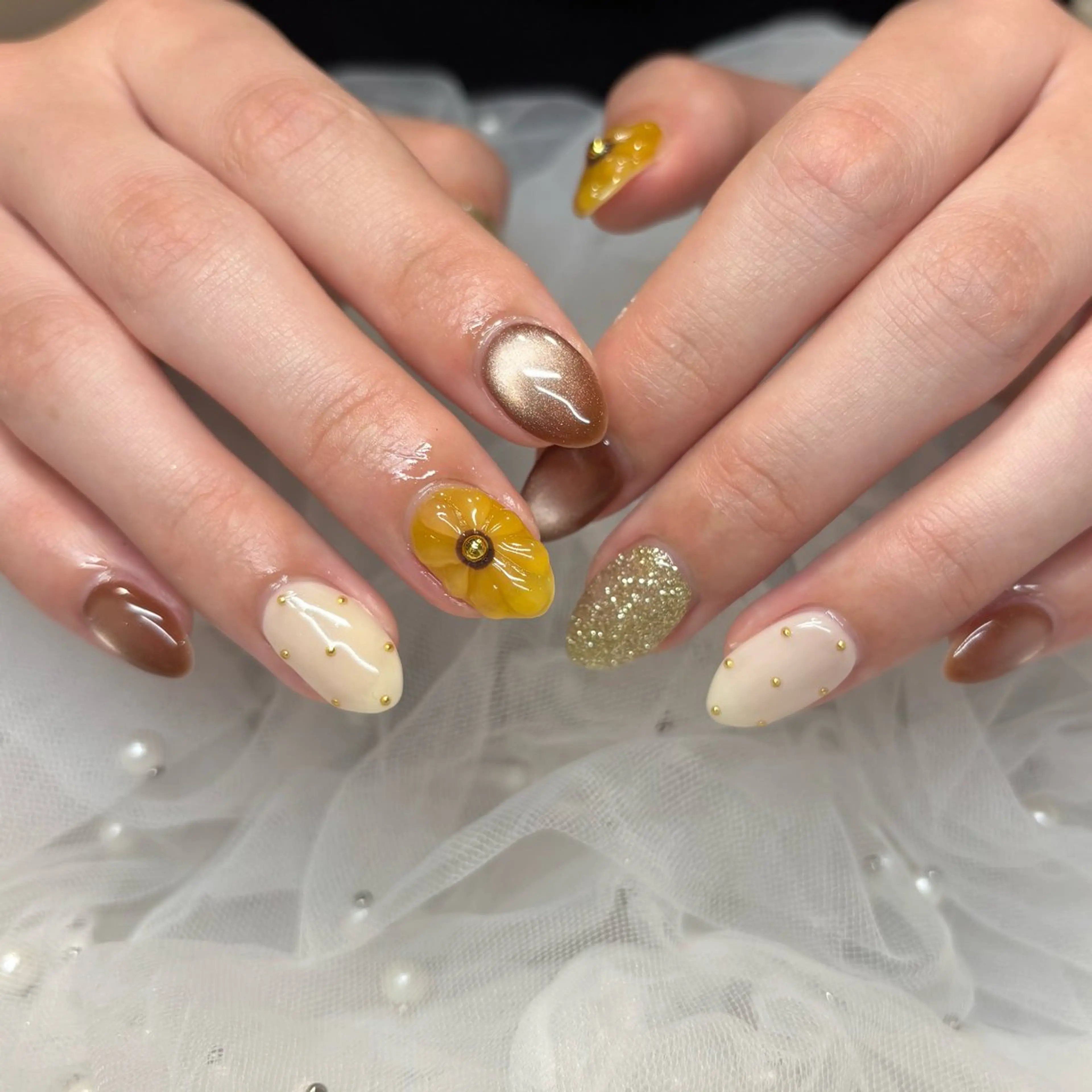 ネイル ハンドネイル 荒巻 めいのネイルデザイン